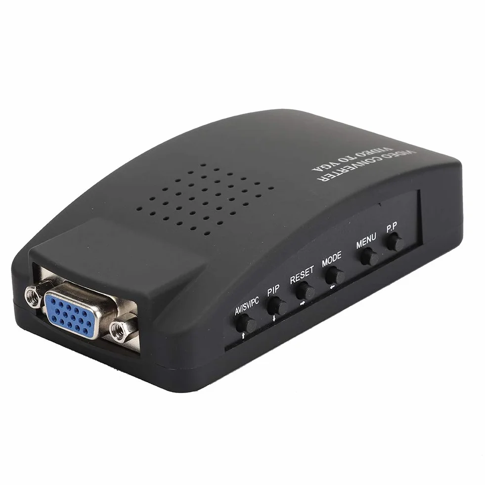 Adapter Konwertera Wideo BNC S na VGA HD do Monitora Komputera PC z wtyczką EU
