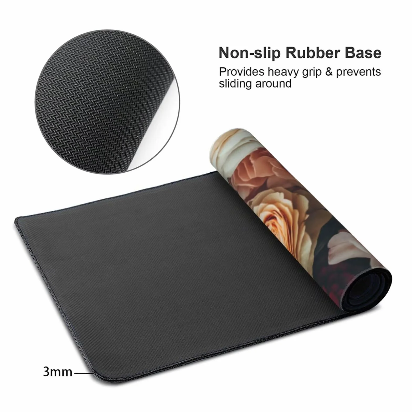Podkładka pod mysz Kwiat Retro Gaming Pad 1400 x 600 mm Duża podkładka pod mysz XXL Wodoodporna i trwała z szytymi krawędziami Podkładka na biurko Mata pod mysz do domu, biura i pokoju zabaw 2S-599