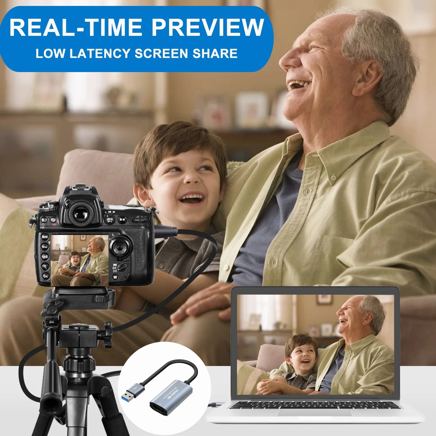 Karta przechwytywania wideo, karta 4K Cam Link karta przechwytywania HDMI na USB, pełne urządzenie do przechwytywania wideo 1080P do gier, przesyłania strumieniowego, kompatybilna z systemem Mac OS