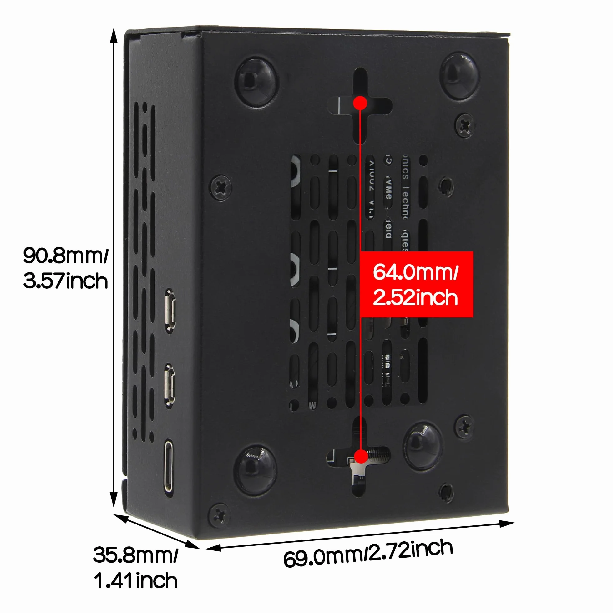 Geekworm P580-V2 Case | Support Raspberry Pi 5 & X1005 / X1002 PCIe to M2 NVMe SSD Base & Active Cooler