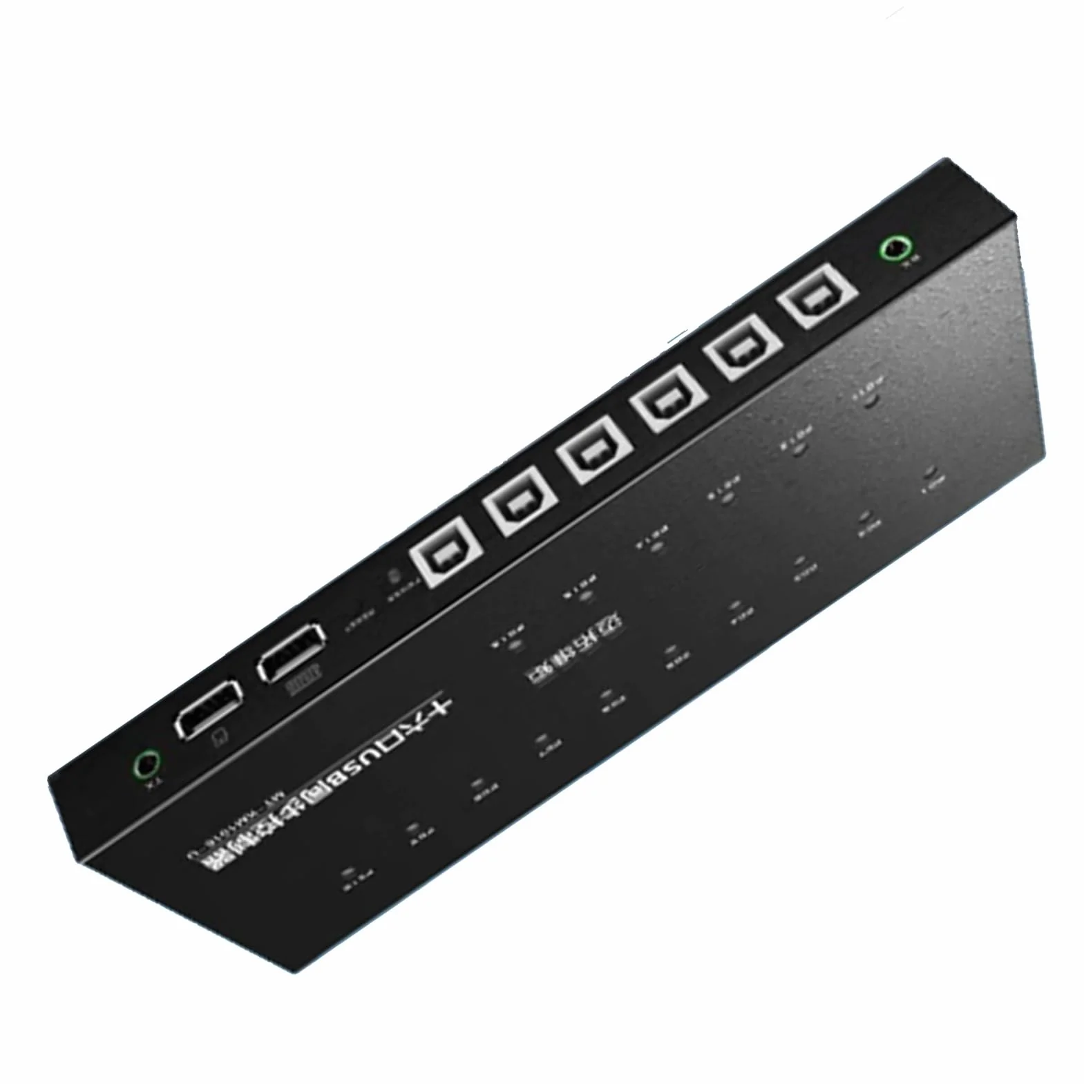 4/8/16-portowy przełącznik KVM - synchronizator kontrolera myszy z klawiaturą USB, dystrybutor kompatybilny z Windows/Linux i innymi systemami, kontroler gier dla wielu komputerów (16 portów)