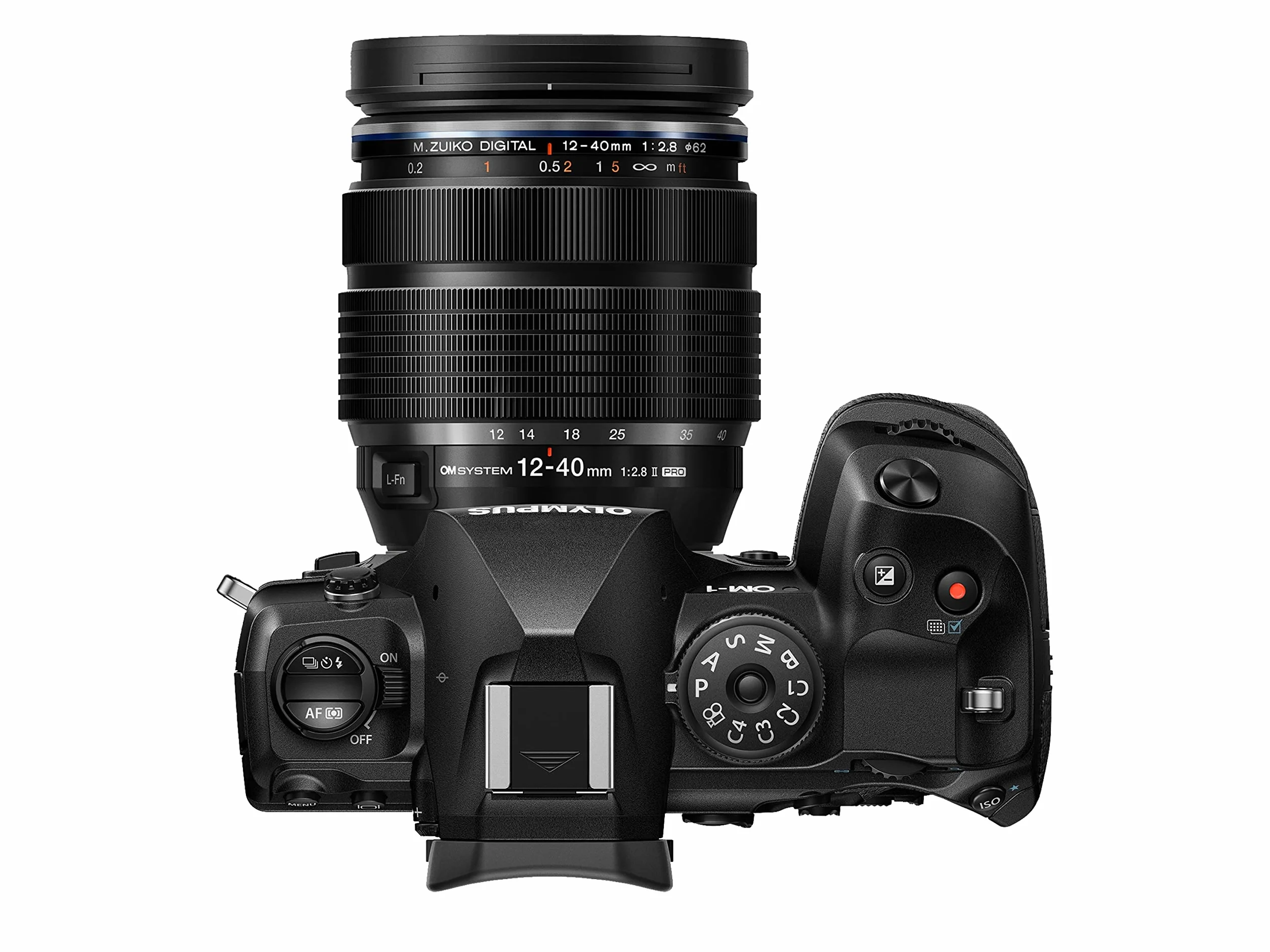 OM SYSTEM OM-1 Aparat fotograficzny Micro Four Thirds z obiektywem M.Zuiko Digital ED 12-40 mm f2.8 PRO II, matrycą BSI Stacked Live MOS o rozdzielczości 20 MP, 5-osiową stabilizacją obrazu