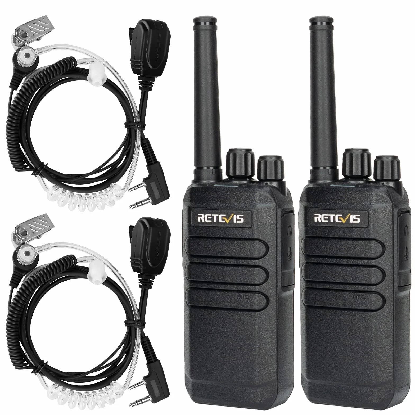 Retevis RT40 Walkie Talkie, PMR446 Bezlicencyjny ręczny radiotelefon, 48 kanałów DMR Digital Analog Ham Radio, 2000mAh Profesjonalny przenośny krótkofalówka dla bezpieczeństwa, szkoła (2 szt.)