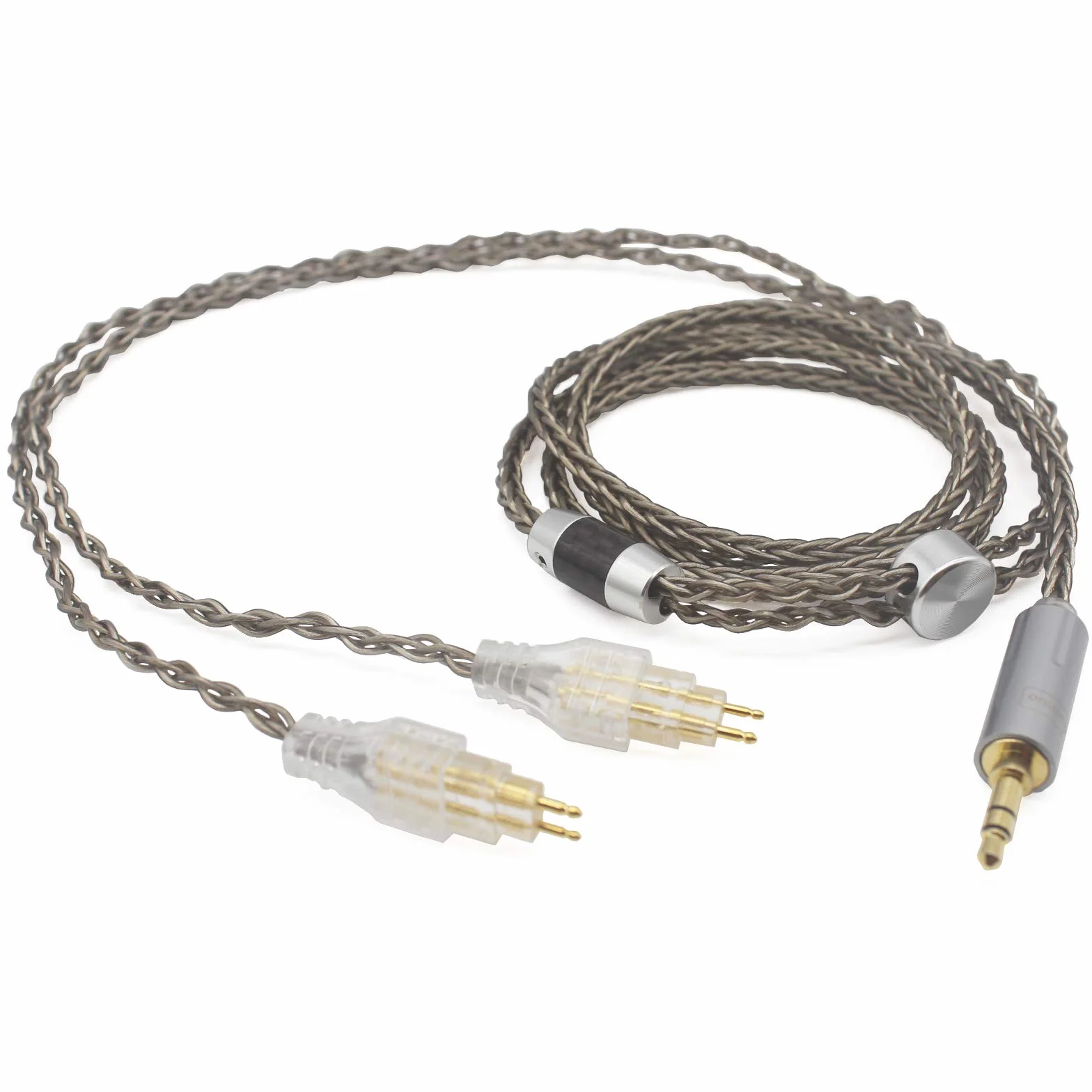 Youkamoo 8-żyłowy kabel do modernizacji, posrebrzany, kompatybilny z słuchawkami Sennheiser HD650, HD600, HD580, HD660S, HD58X, HD565, HD545, HD535, HD6XX (3,5 mm)