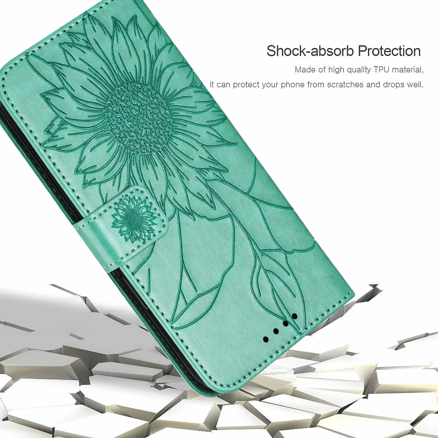 Etui z klapką do iPhone'a 15 Pro Max/15 Pro/15 Plus/15, etui na telefon odporne na wstrząsy z przegródką na karty, zapięciem magnetycznym, portfel ze skóry, czerwony, 15