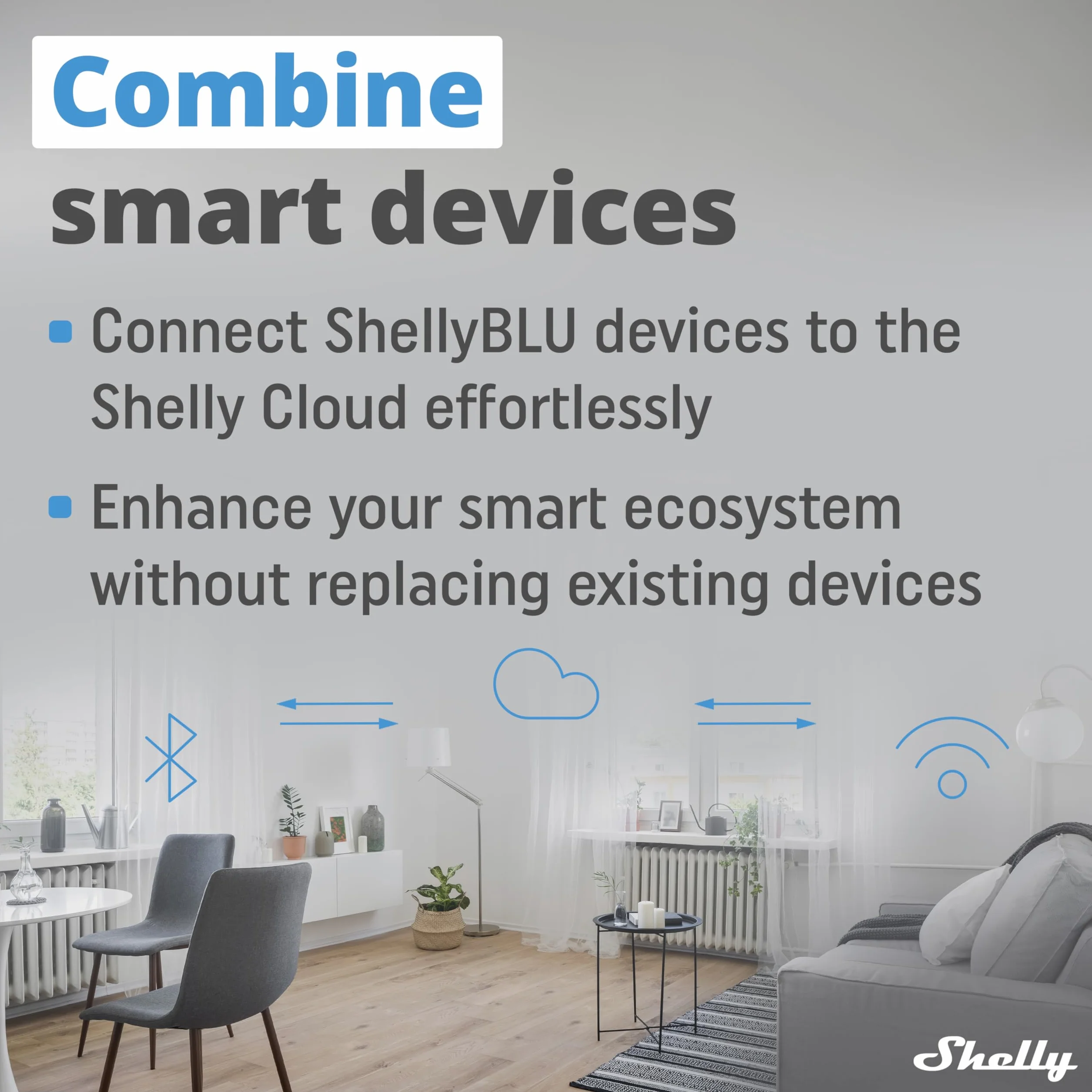 Shelly BLU Gateway -Bramka Bluetooth Wi-Fi w formie dongla USB-A,Automatyka domowa,Kompatybilna z Alexa i Google Home,Aplikacja iOS Android,Nie wymaga HUB-a,Bezprzewodowa