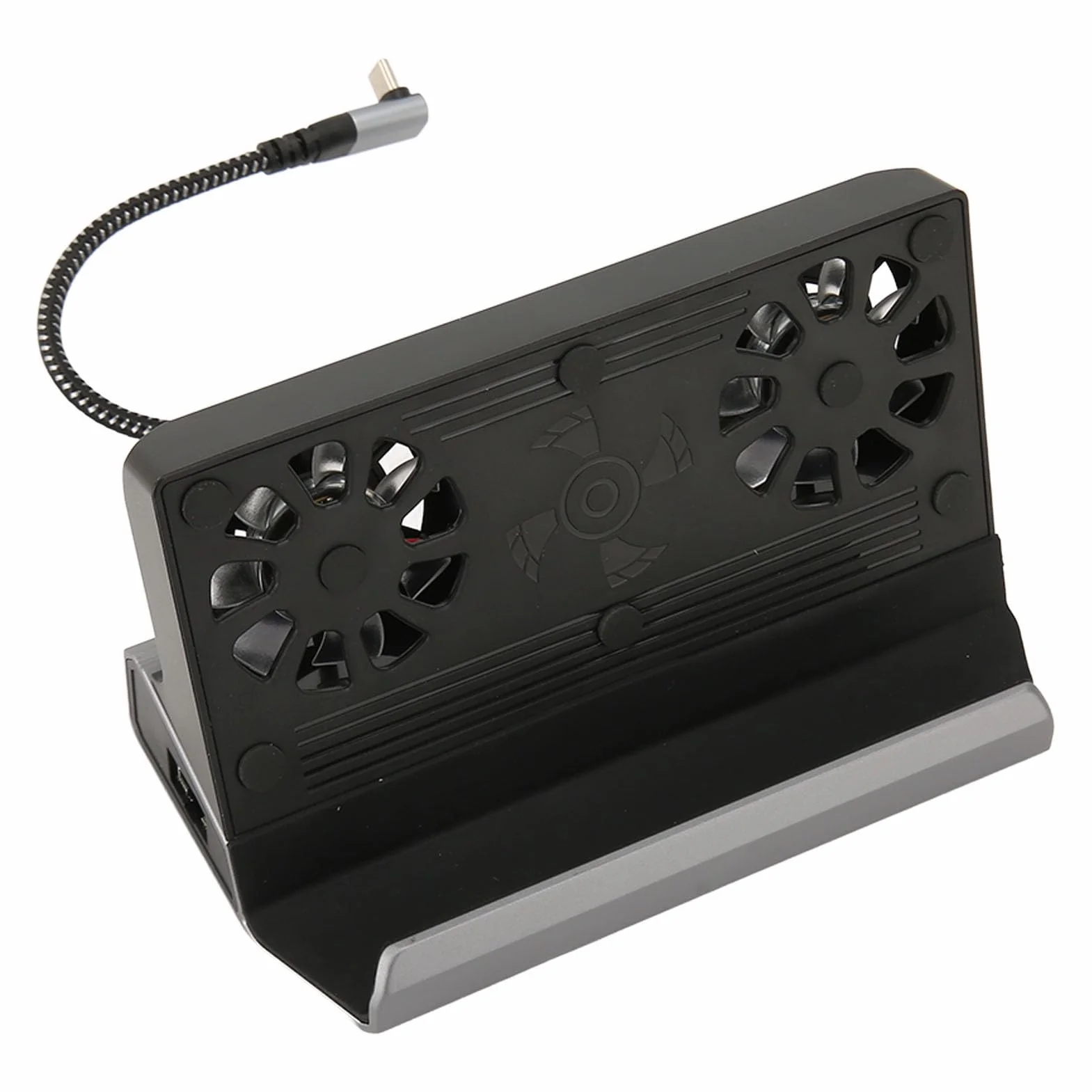 Fockety Stacja Dokująca 10 W 1 do Stacji Parowej z 5 Podwójnymi Wentylatorami Chłodzącymi USB 3.0 2.0. Ładowanie 4K Przy 60 Hz PD 100 W, Dotyczy Rog Ally
