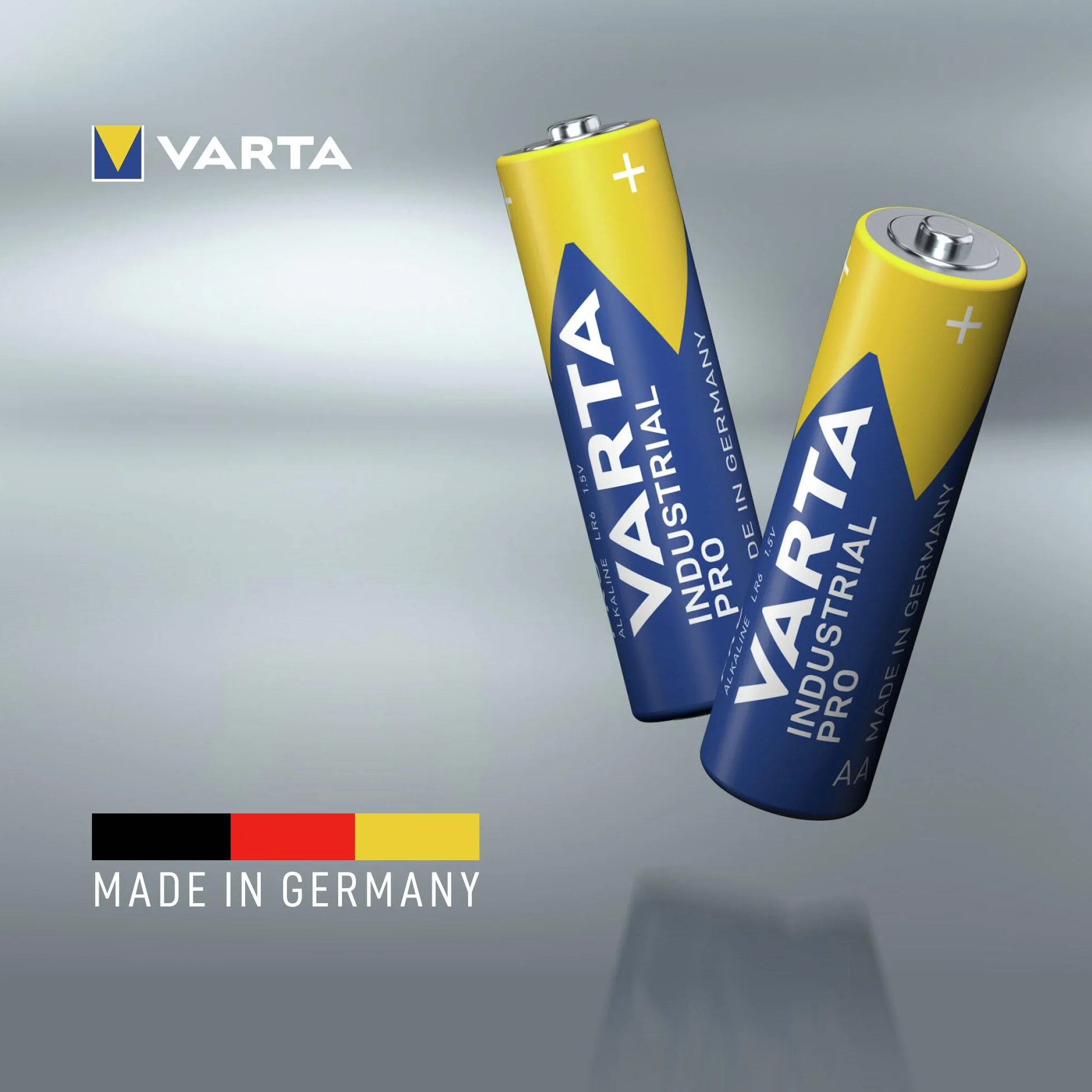 VARTA Baterie AA, opakowanie 40 szt., Industrial Pro, Baterie Alkaliczne, 1,5V, pakiet do przechowywania, Made in Germany [Wyłącznie w Amazon]
