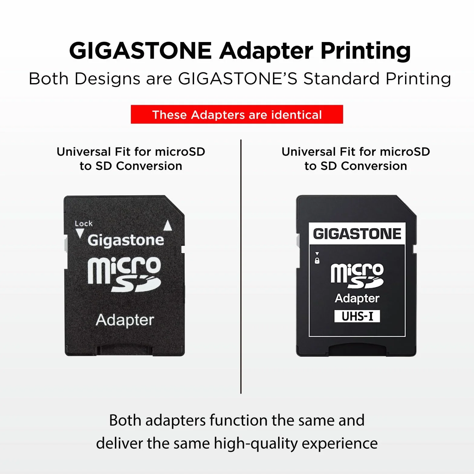 [Gigastone] 64GB Micro SD Card, 4K UHD Video, Surveillance Security Cam Action Camera Drone Professional, 90MB/s Micro SDXC UHS-I A1 Class 10, with Adapter