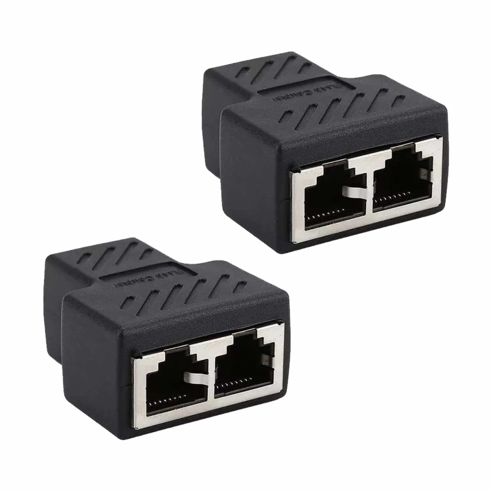 2 sztuki dzielników RJ45, przełącznik Ethernet Splitter, dwuportowy adapter złącza sieciowego, konwerter kabla internetowego typu plug and play
