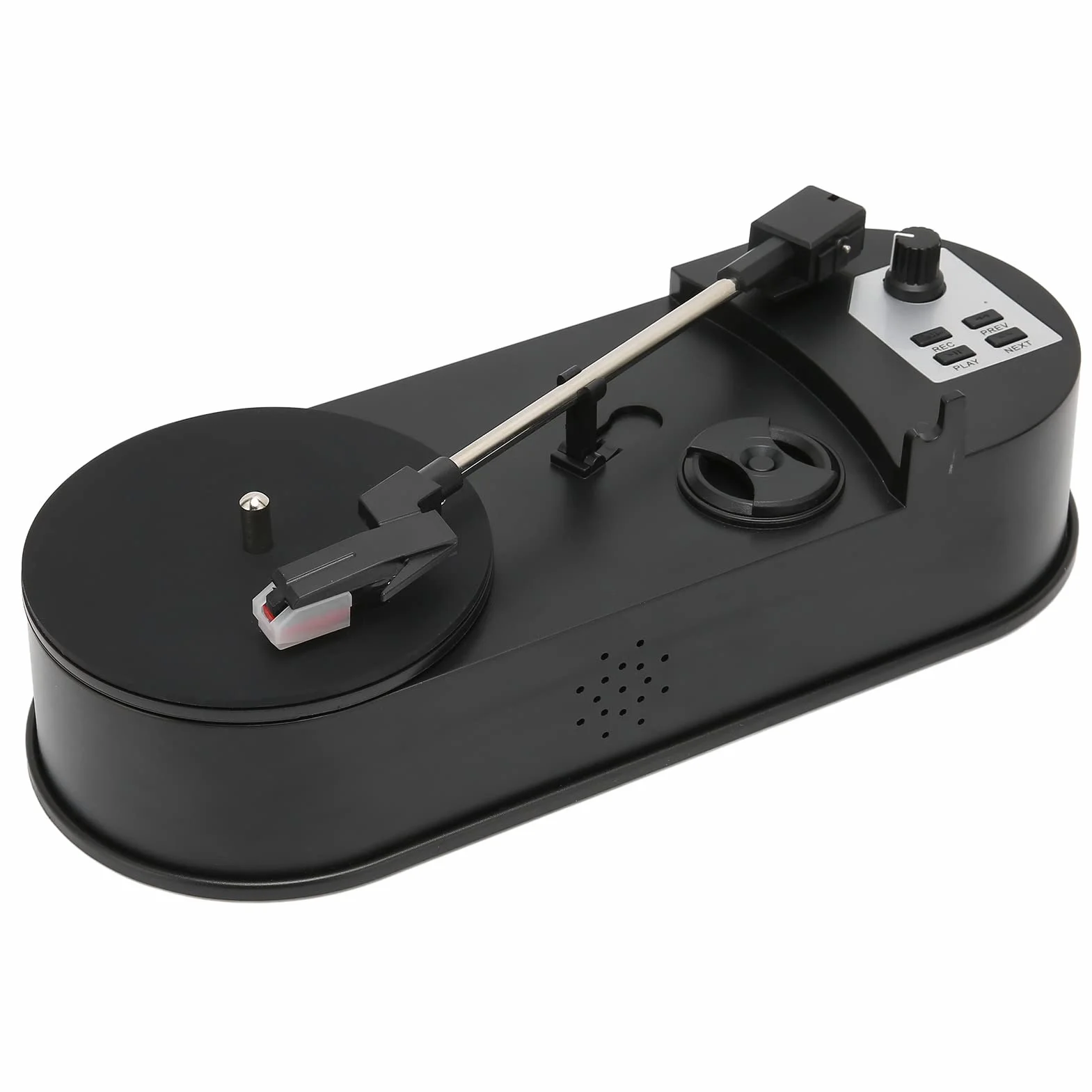 Cryfokt Gramofon Winylowy Gramofon Profesjonalny Konwerter USB 2.0 dla Miłośników Muzyki Mini Wygodna Obsługa Typu „plug and play” Wytrzymały materiał ABS