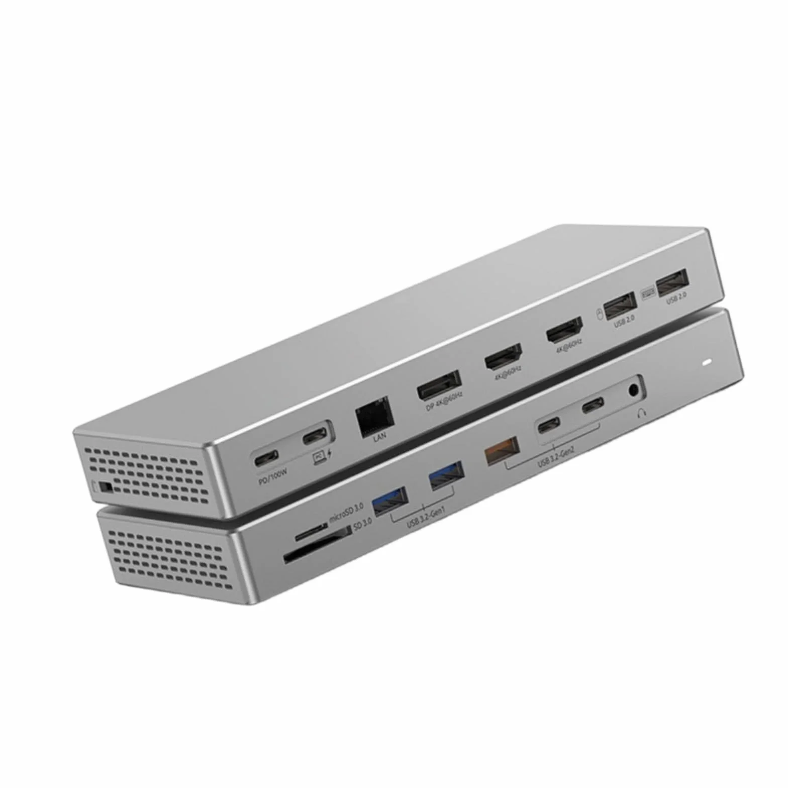 Koncentratory 4K z wieloma wyświetlaczami USB C, 16-portowe adaptery z gigabitowym ładowaniem Ethernet, port USB 3.2, adaptery Ethernet HDTV DP