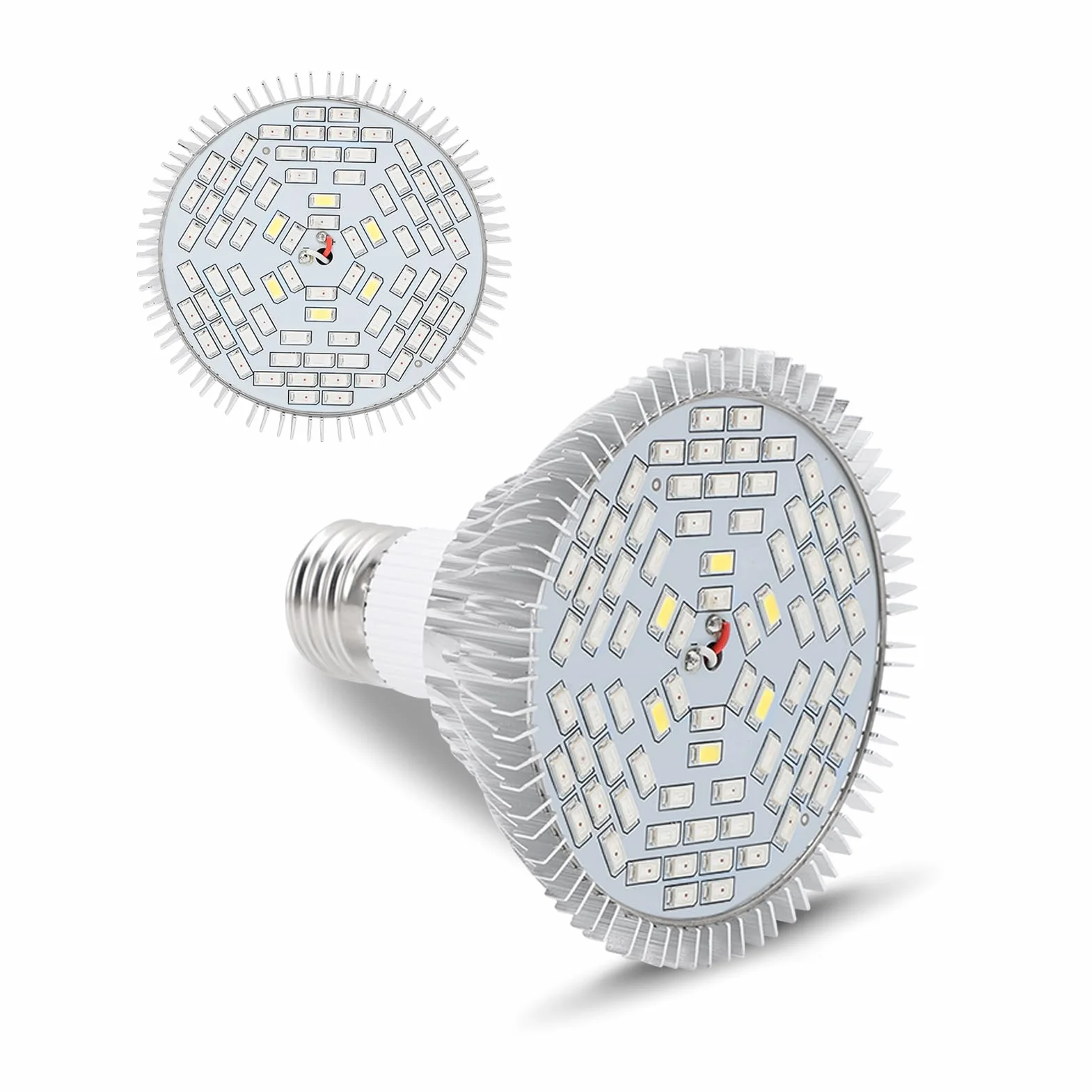 Fdit LED 50 W, E27, pełne spektrum, światło do uprawy roślin wewnętrznych, lampy do uprawy roślin, do ogrodu, szklarni, roślin pokojowych, sadzonek, warzyw, kwiatów i hydroponiki