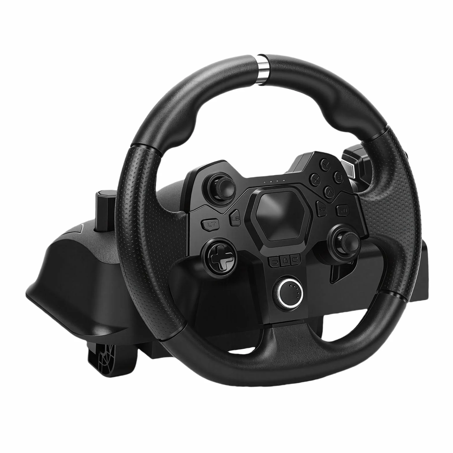 Kierownica do Gier do Switcha, PC i Androida — 11-calowa Kierownica Wyścigowa 270° z Pedałami, 7-poziomowa czułość, Joysticki i Zacisk