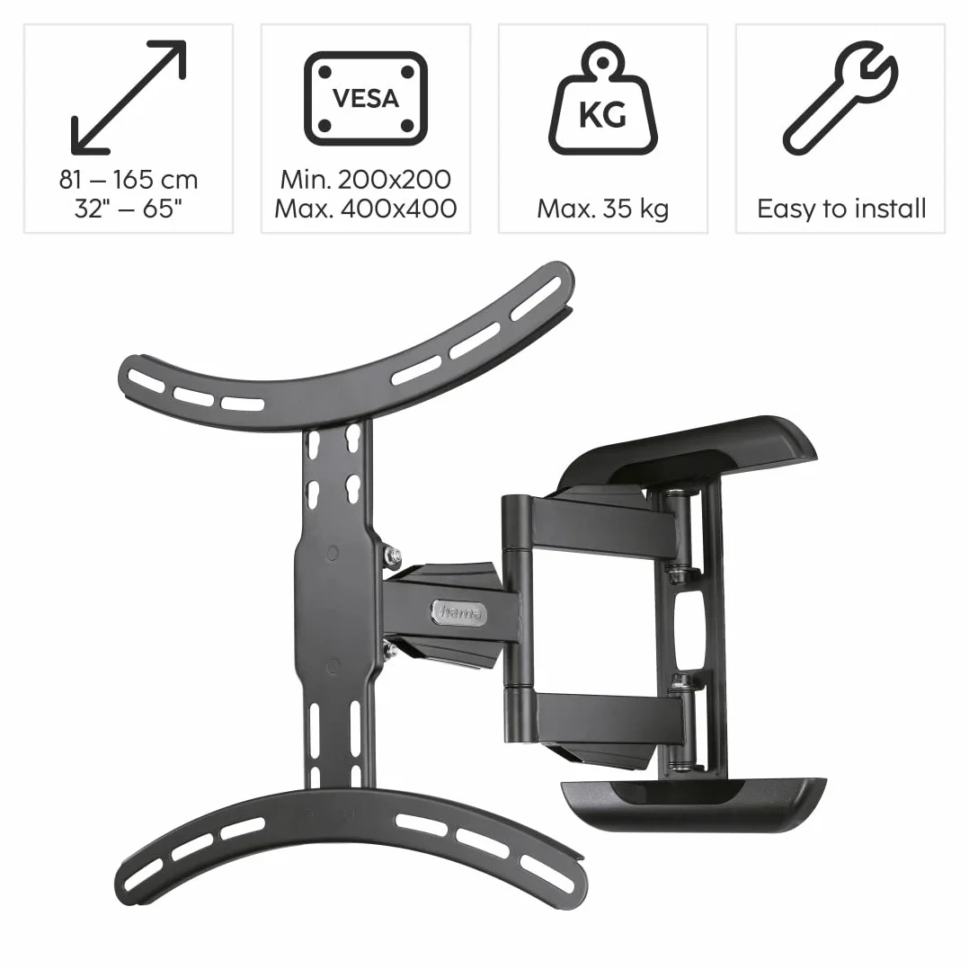 Uchwyt ścienny do telewizora, obrotowy, w zestawie, 165 cm (65"), sok OLED. 35kg