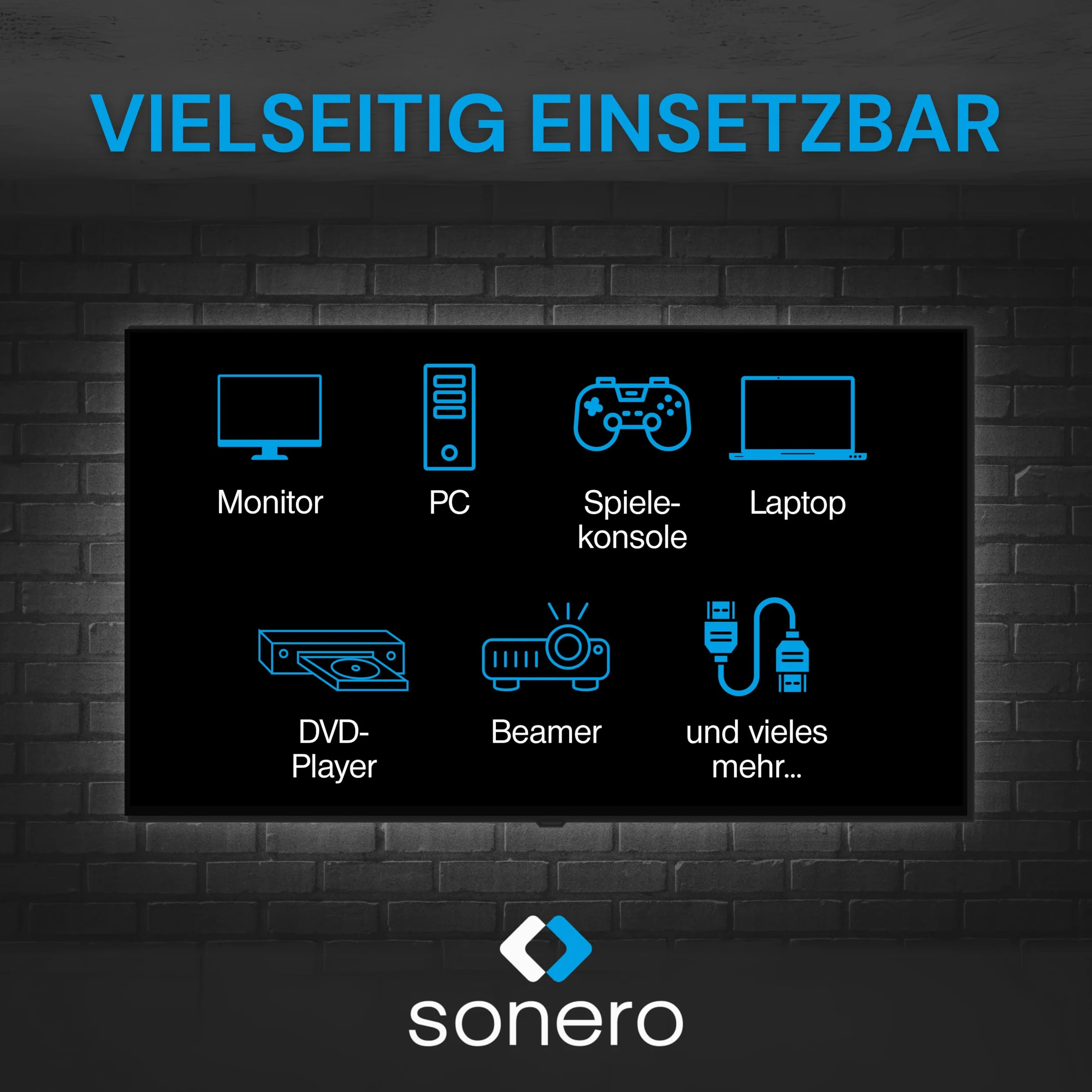 sonero Kabel DisplayPort 1.4 o długości 1,8 m, DisplayPort do DisplayPort, 8K przy 60 Hz, czarny