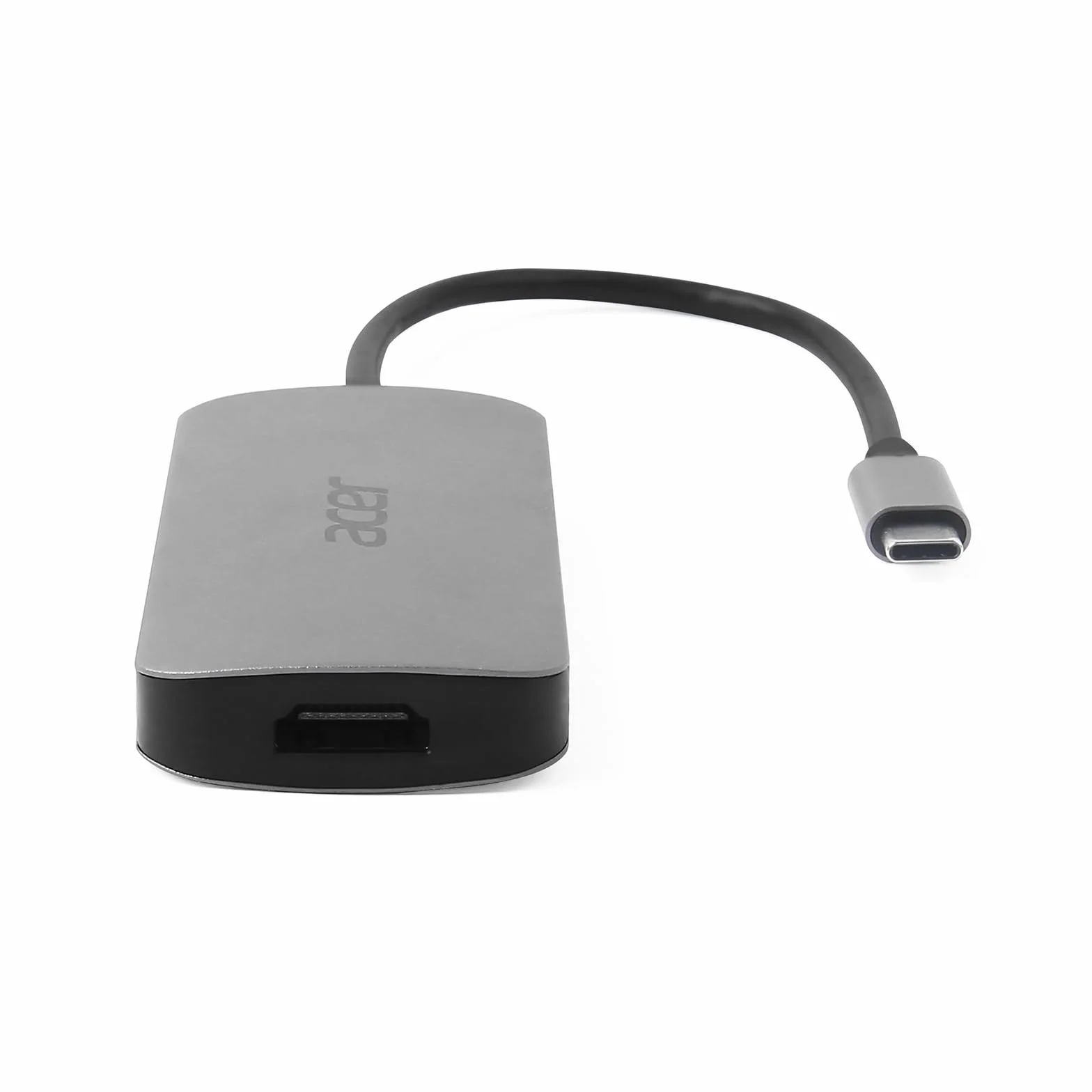 Acer Mini stacja dokująca 7 w 1 (USB typu C do 1 x USB typu C (w PD), 3 x USB 3.0, 1 x HDMI, 1 x czytnik kart SD, 1 x czytnik kart microSD), kolor srebrny