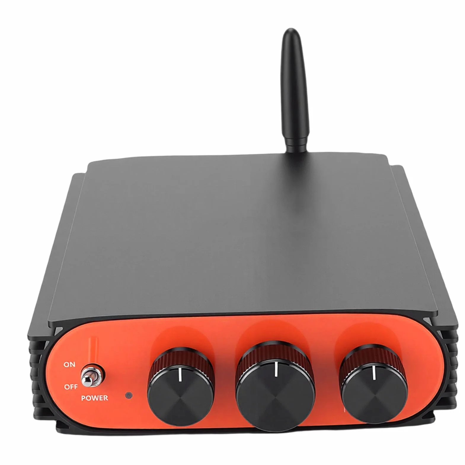 Wzmacniacz Cyfrowy BT 5.3, Dwukanałowy Wzmacniacz Stereo HiFi o Mocy 600 W z Chipem DSP TPA3255, Porty USB AUX SUB OUT, do Głośników Kina Domowego System Muzyczny (wtyczka UE)