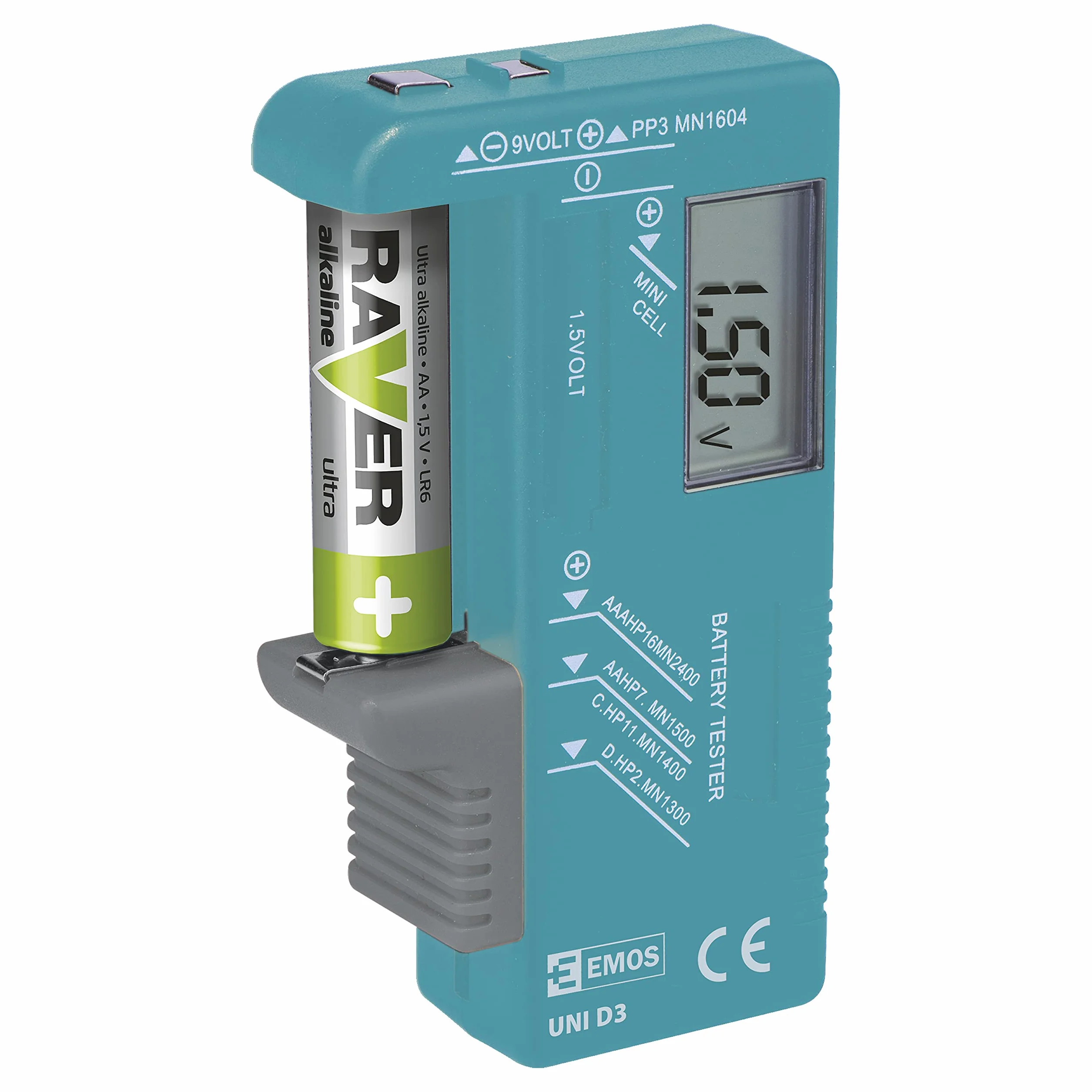 Emos NULL Tester Baterii, 9 V, Niebieski