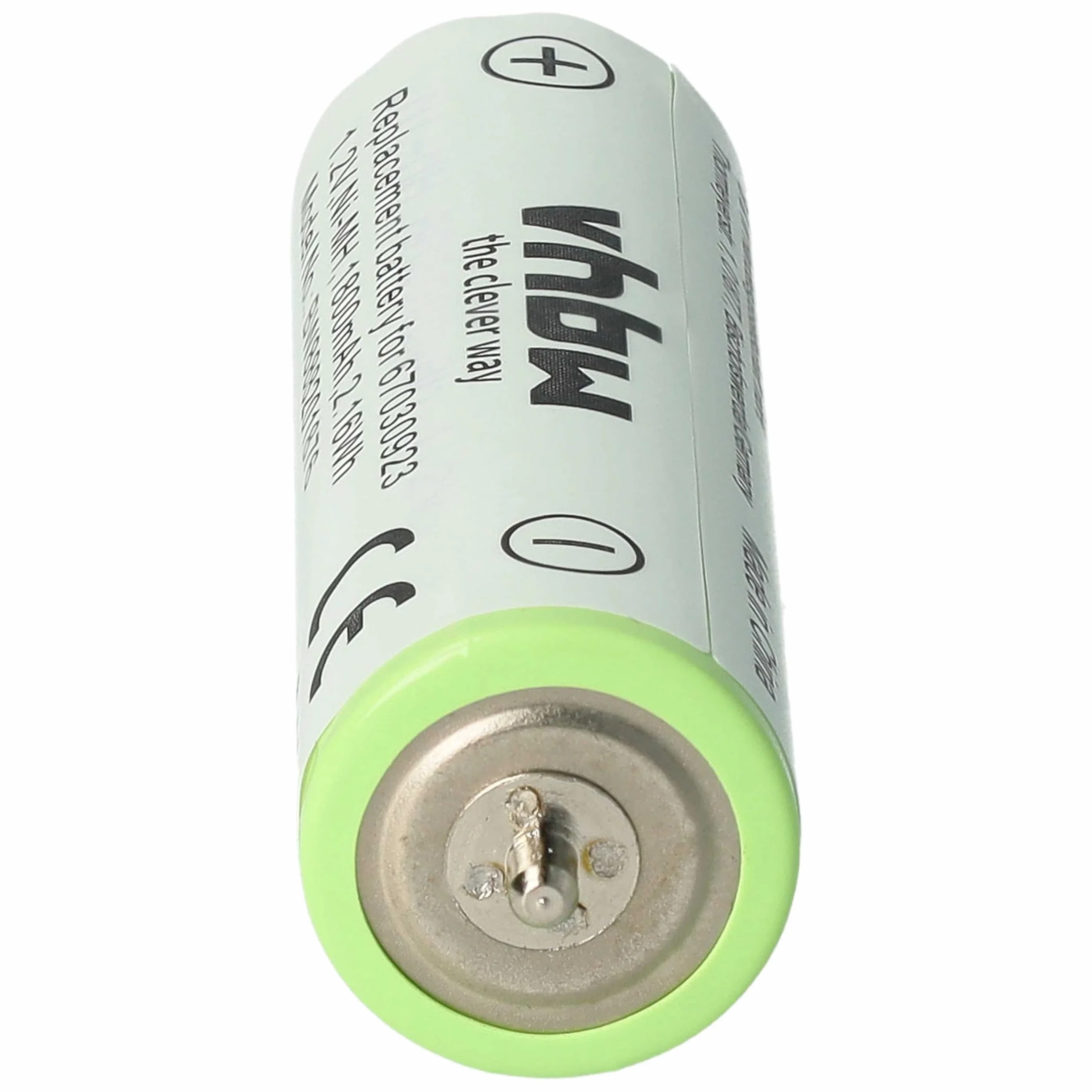 vhbw 2 x bateria kompatybilna z maszynką do golenia Braun Series 1, Series 3, SmartControl (1800mAh, 1,2V, NiMH)