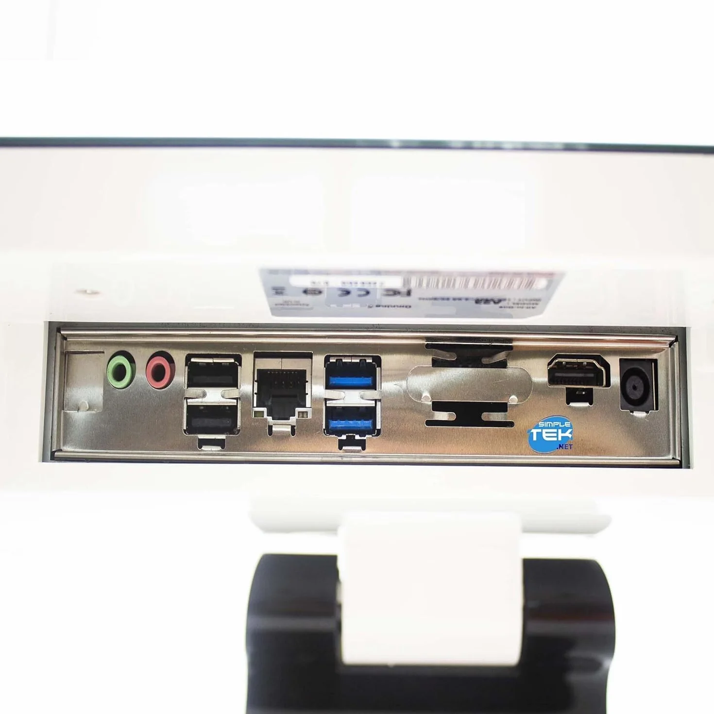 SIMPLETEK All in one PC 23", Full HD i3, 8 GB, 120 GB, Windows 11 Pro AiO, z kamerą internetową i wbudowanymi głośnikami, HDMI i bezprzewodowym zestawem myszy i klawiatury (odnowiony)