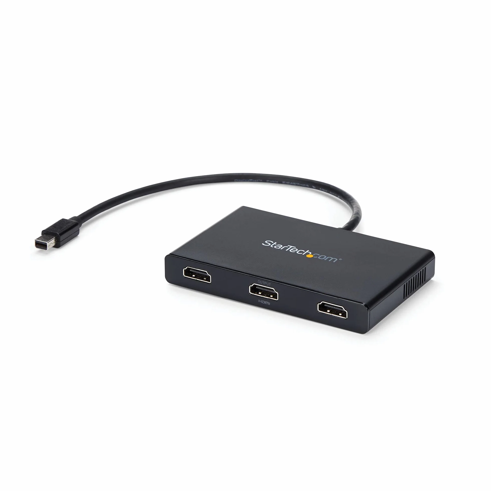StarTech.com 3-portowy mini DisplayPort MST Hub - 4K 30Hz - Rozdzielacz wideo Mini DP na HDMI do wielu monitorów - mDP do HDMI (MSTMDP123HD) czarny