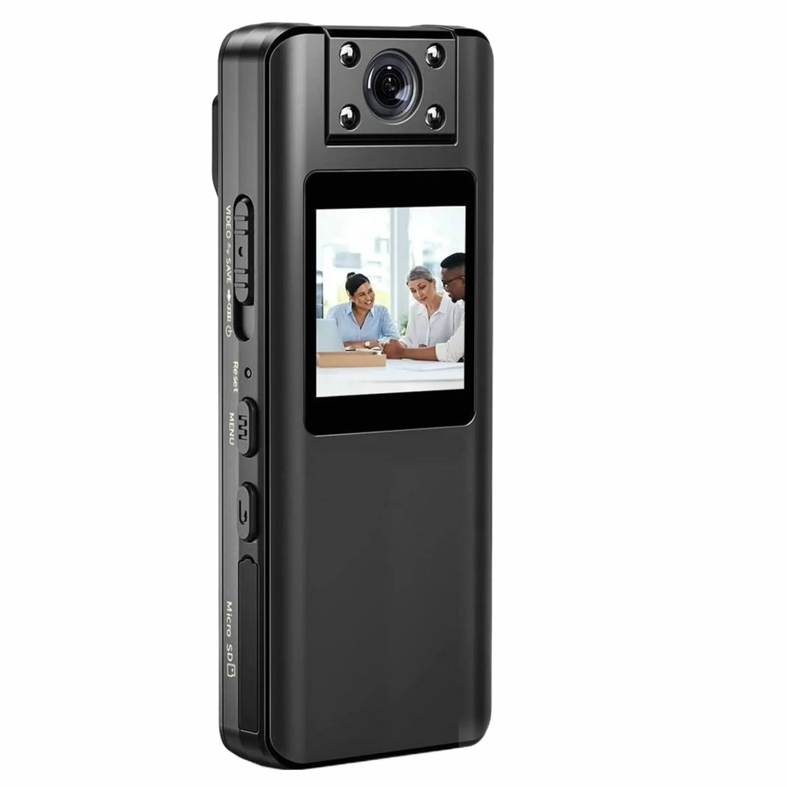 Full HD 1080P Sport DV Night Vision 2200mAh Wykrywanie Ruchu Kamera Na Ciało Ekran LCD Mini Kamera Kamera Policyjna Kamera Rowerowa Przejrzystość Precyzja(8GB Memory)