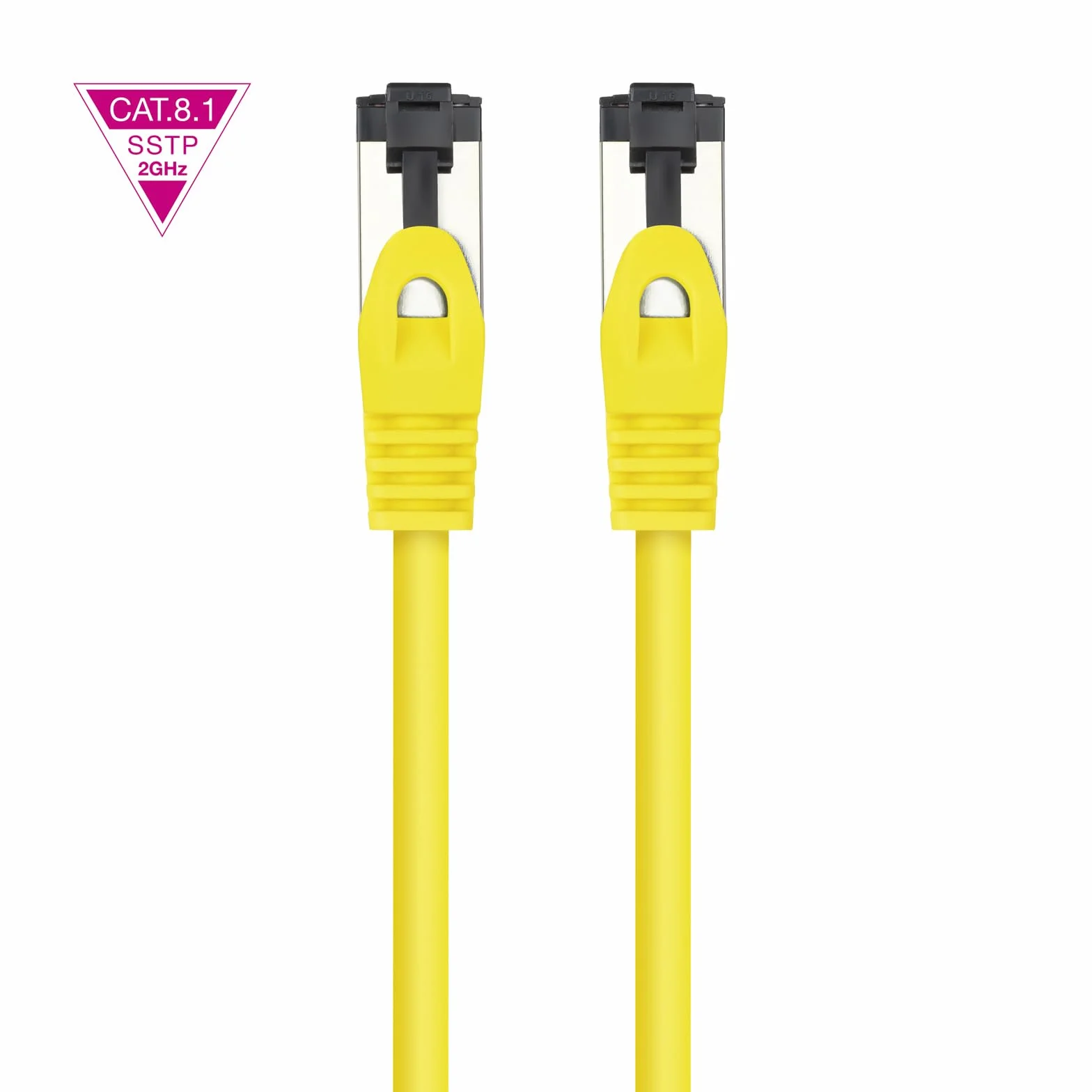 Kabel Nano RJ45 Cat.8.1 2 GHz LSZH SSTP AWG26 żółty 2 m