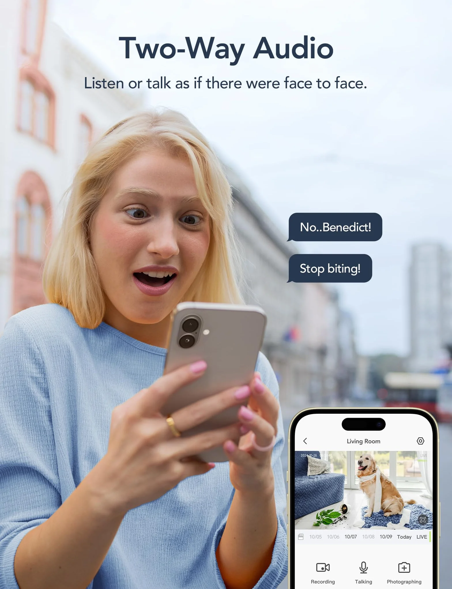 GNCC 2K 3MP Wewnętrzna kamera nadzorująca WiFi, 360°, noktowizor, dwukierunkowy dźwięk, wykrywanie ruchu, alarm, odpowiednia dla rodzin/niemowląt/zwierząt, kompatybilna z Alexa i Google, 2,4 GHz | Kamera dla psów/kotów/zwierząt SD/chmura, dwukierunkowy dź