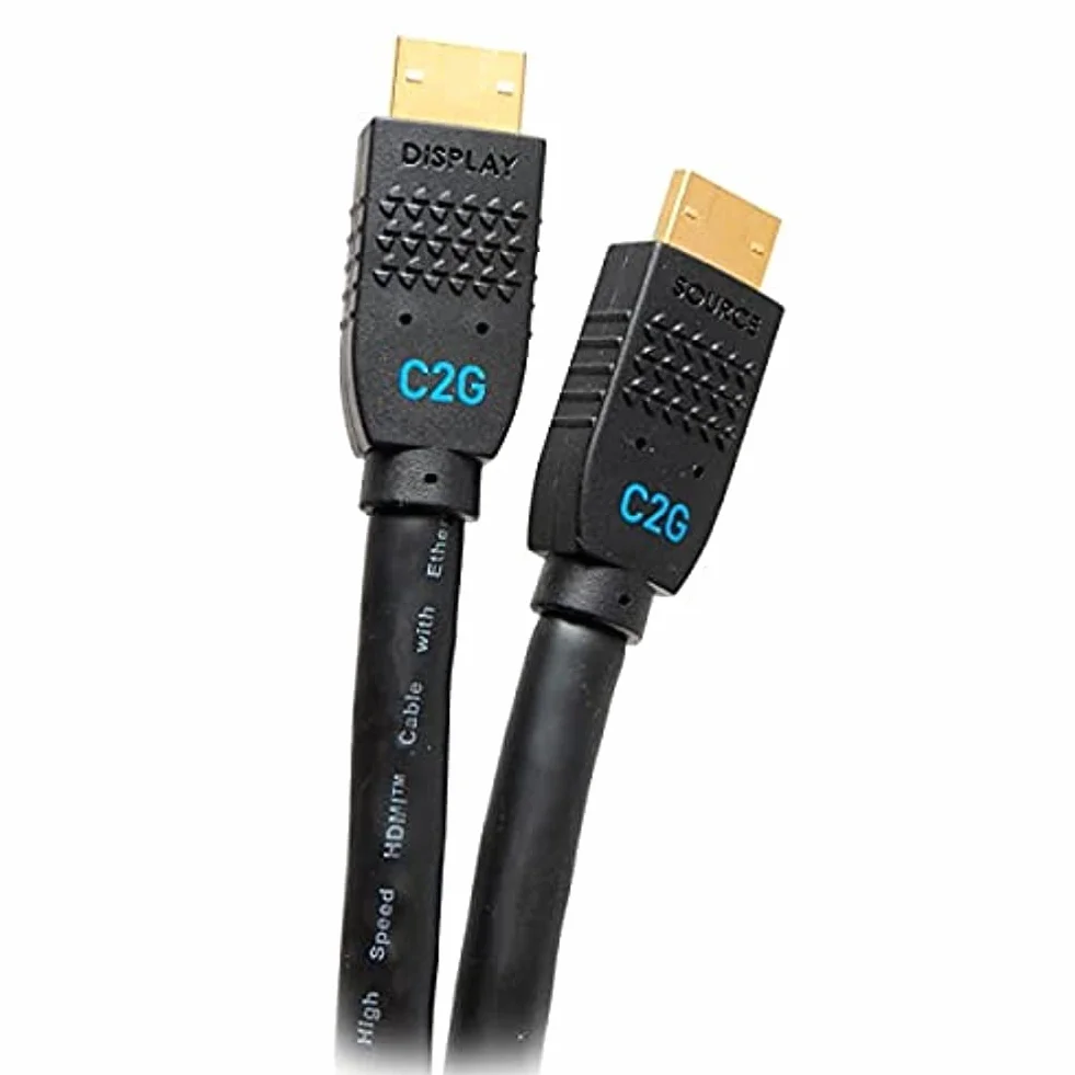 C2G 10,7 m (10,7 m) C2G Performance Series Ultra elastyczny kabel HDMI aktywny – 4K 60 Hz w ścianie, CMG (FT4) znamionowy kompatybilny z Xbox, Blu-ray, DVD, PS5, Smart TV, Soundbar, monitory