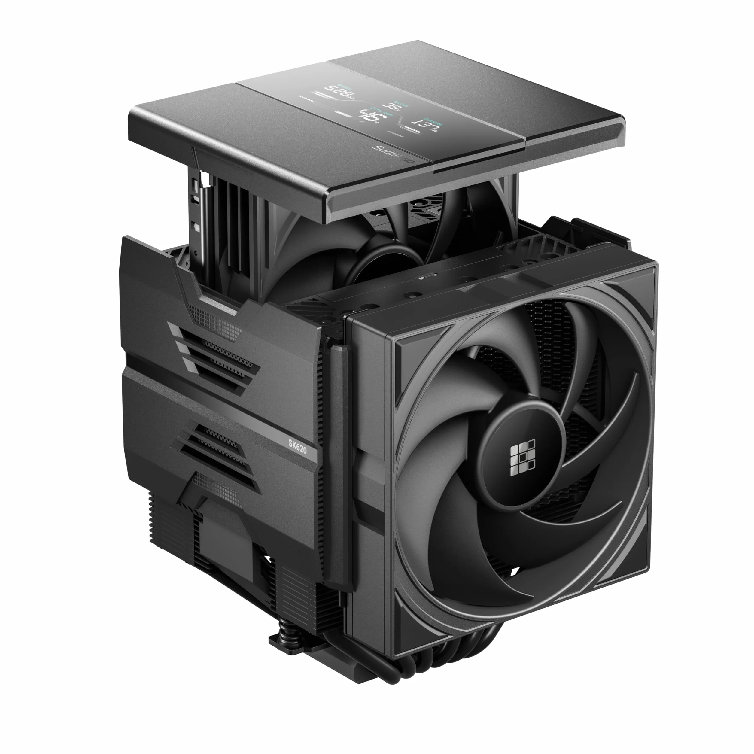 Sudokoo SK620V CPU-K?hler, Dual Tower - 2x 120mm, schwarz (R-SK620V-BKNDAN-GAS)