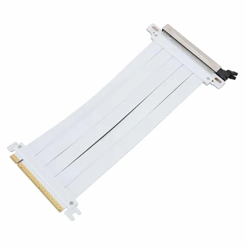 Kabel Pionowy PCIE 5.0 X16, Karta Graficzna PCIE 5.0 X16 o Szybkości 128 Gb/s, Elastyczny Kabel Przedłużający do Pionowego Montażu Karty Graficznej, Kompatybilny z
