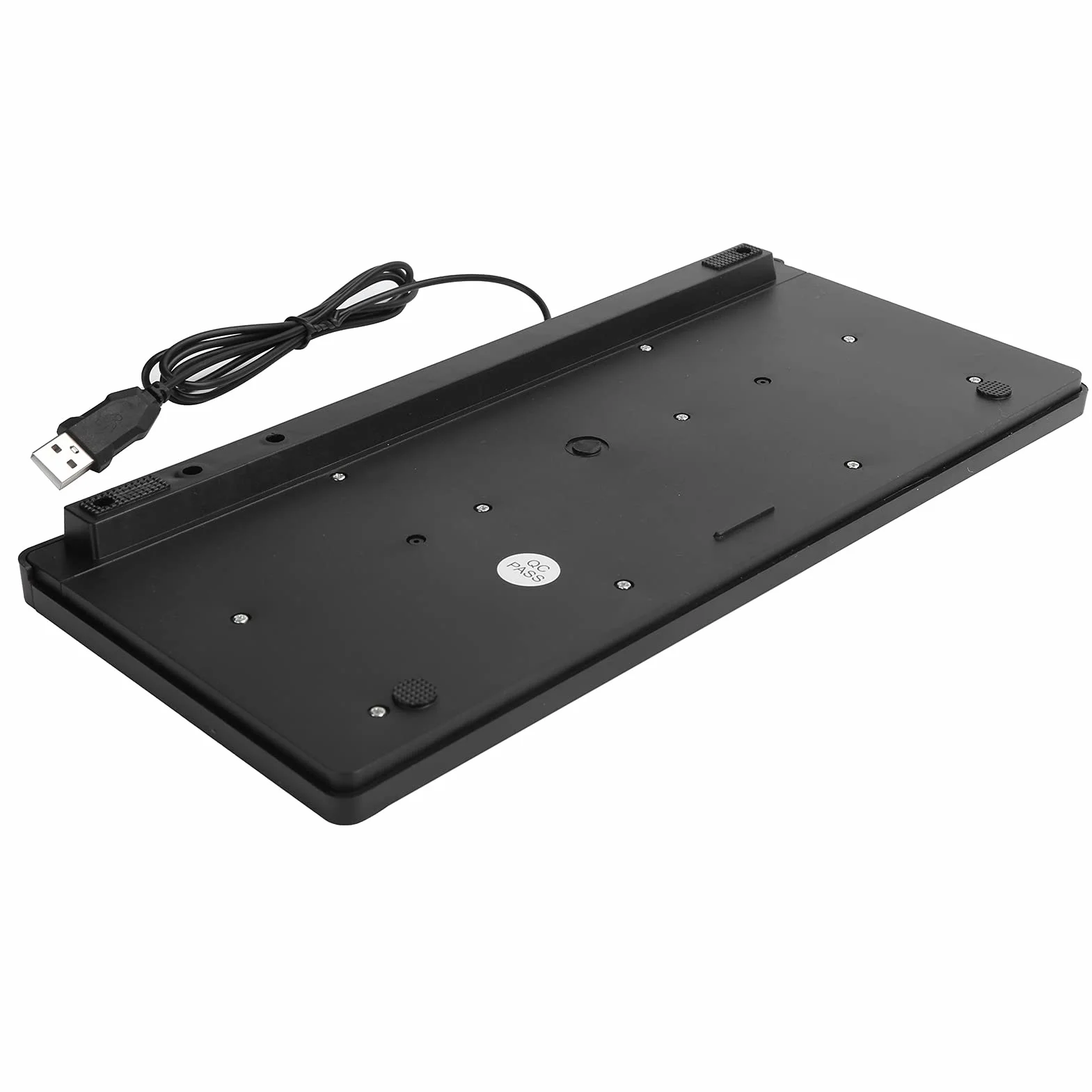 Przewodowa Klawiatura USB Mini Slim Keyboard, Mała Kompaktowa Prosta Wodoodporna Klawiatura Biznesowa do Laptopa i Komputera Stacjonarnego, Plug And Play (z Kablem 1,1 M / 3,6 Stopy)