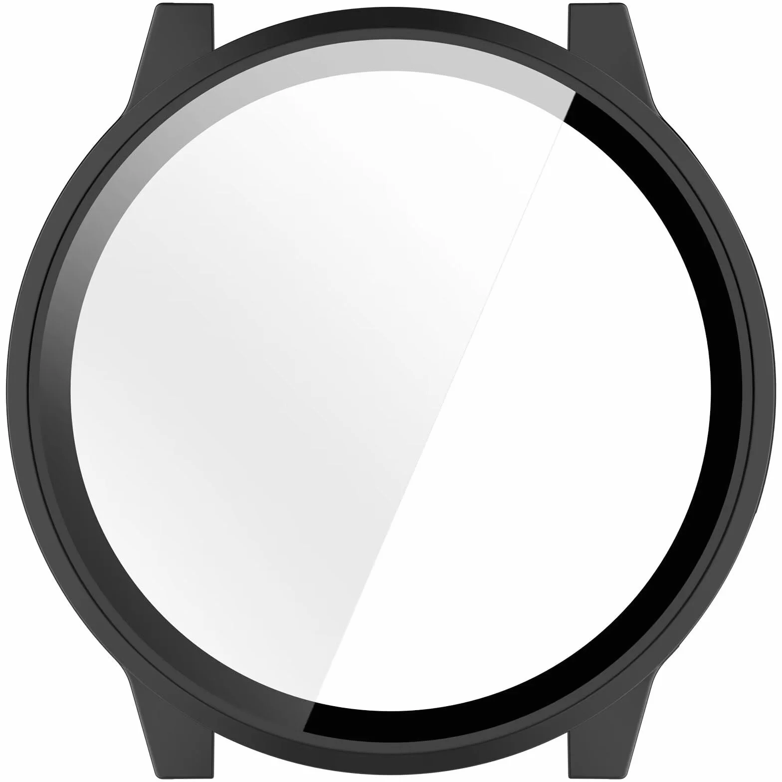 Etui kompatybilne z Garmin Venu 4 41 mm, twarde etui antykolizyjne z poliwęglanu + folia ochronna ze szkła hartowanego. (czarne)