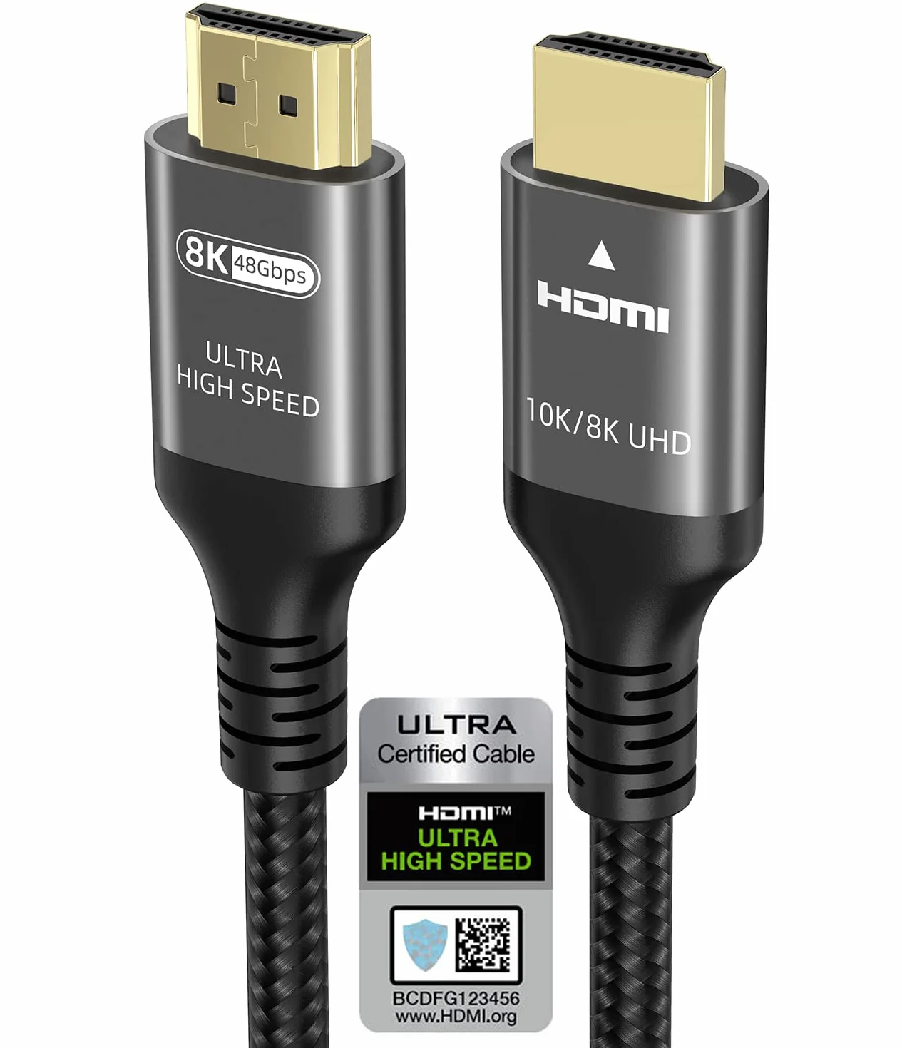 Ubluker Kabel HDMI 48Gbps 2M Ultra High Speed 8K 60Hz 4K 240Hz HDR10+ eARC HDCP2.3