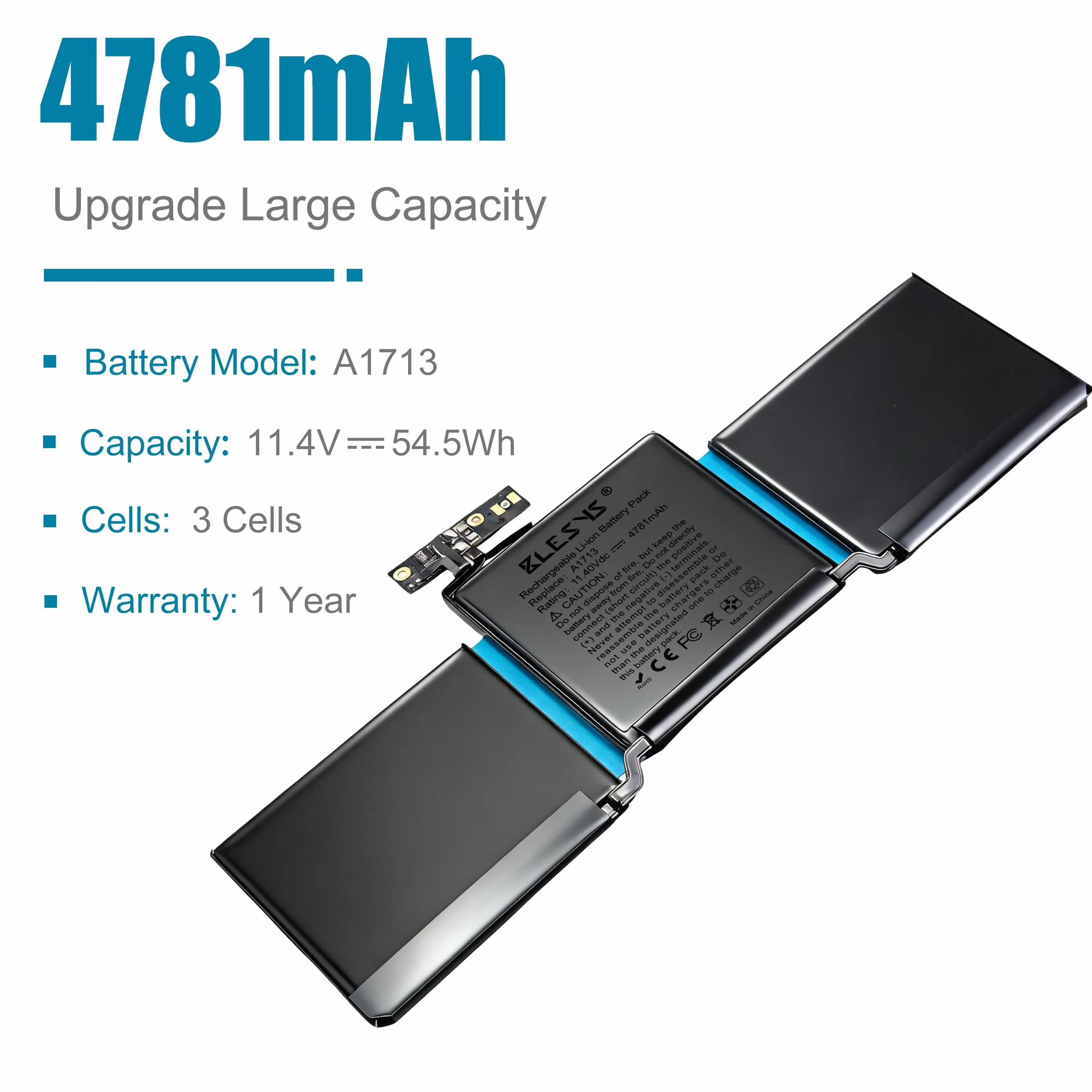 BLESYS A1713 akumulator do MacBook Pro 13 cali A1708