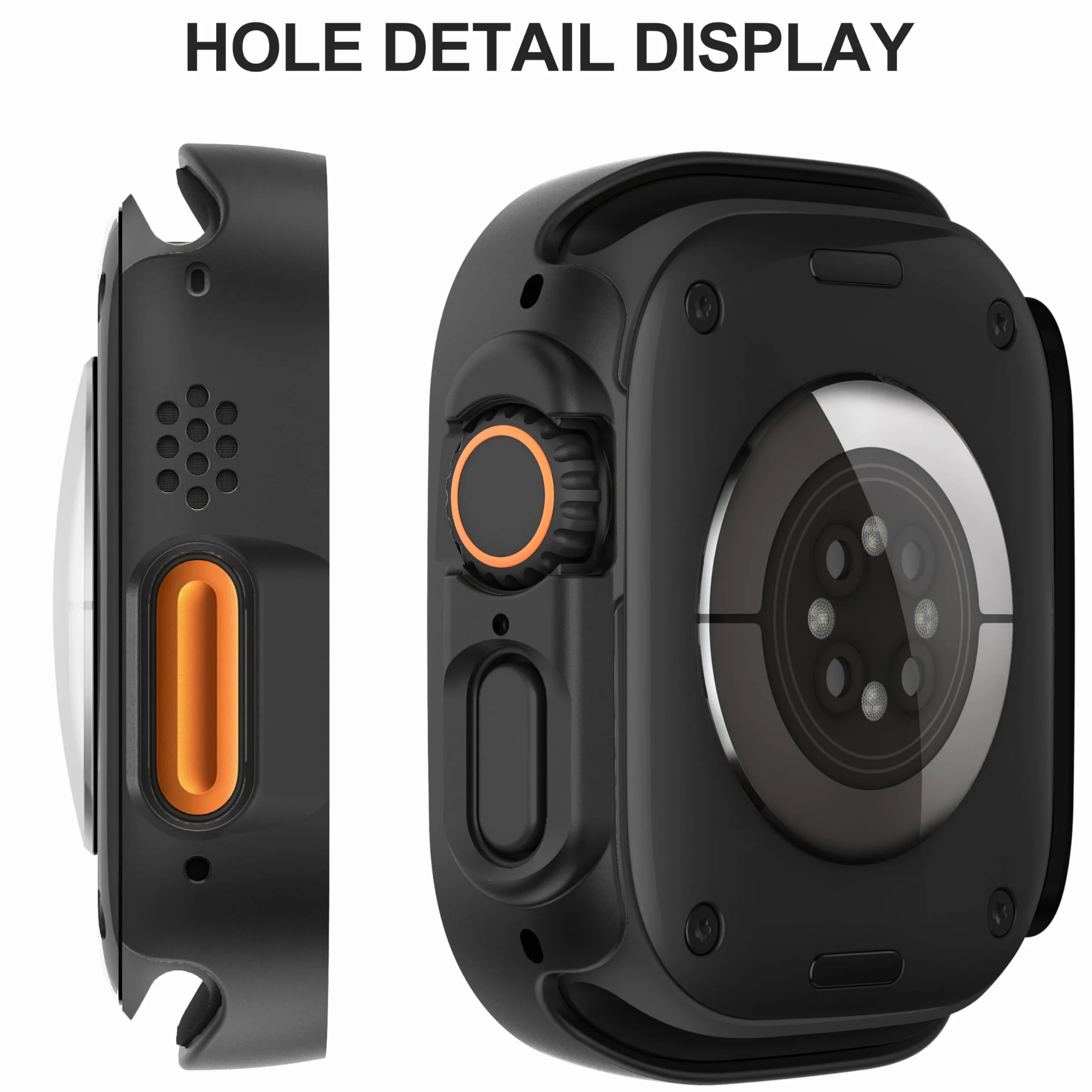 Diruite 2-Pack do Apple Watch Ultra 3/2/1 49mm Etui Ochronny, Twardy PC All-Round Screen Protector Ultra Cienki Futera? Case do iWatch Ultra/Ultra 2 49mm Panzerfolie Ochronny