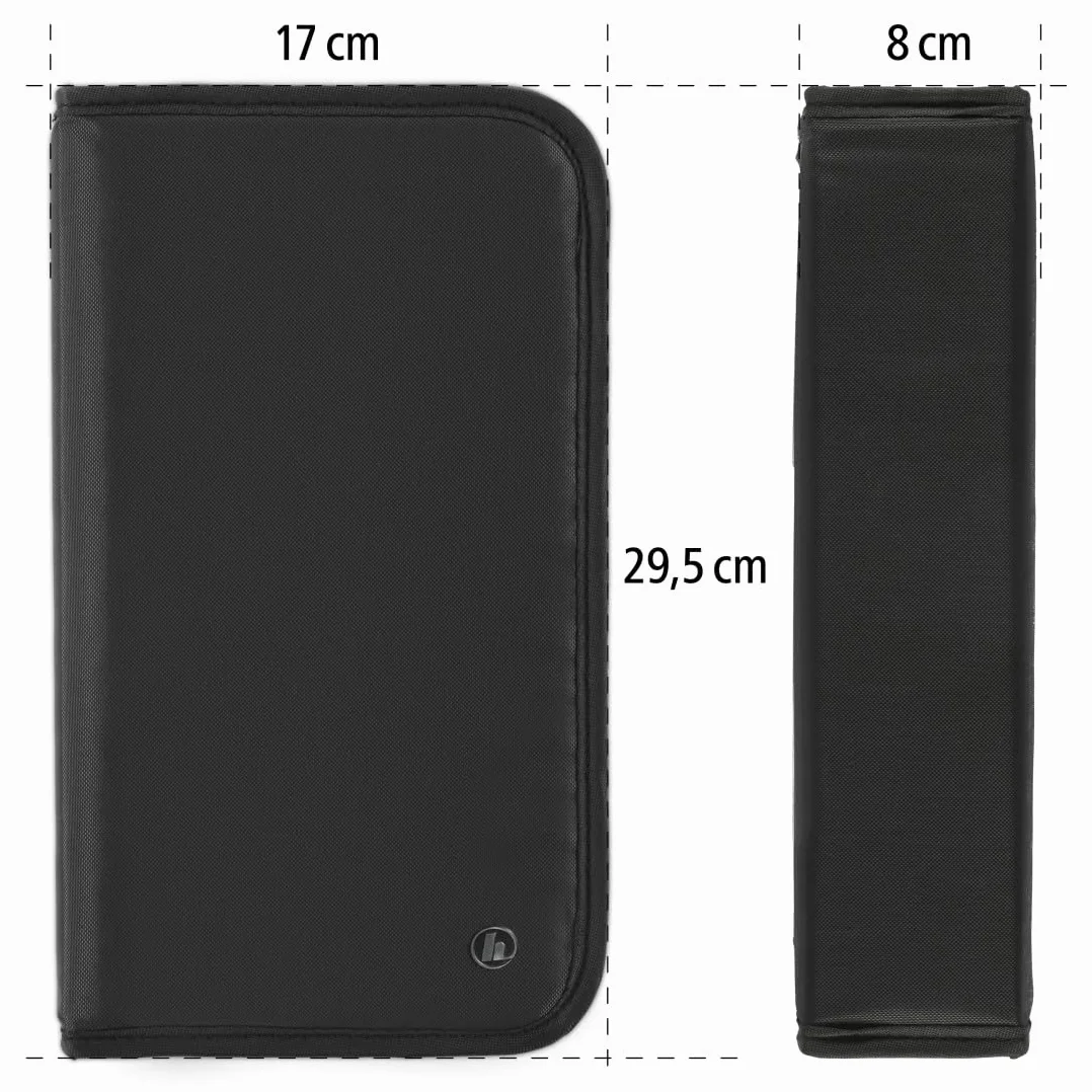 Hama Etui do przechowywania 104 płyt CD/DVD/Blu-ray (nylon, 29,5 x 17 x 8 cm, pokrowiec, wallet) czarny