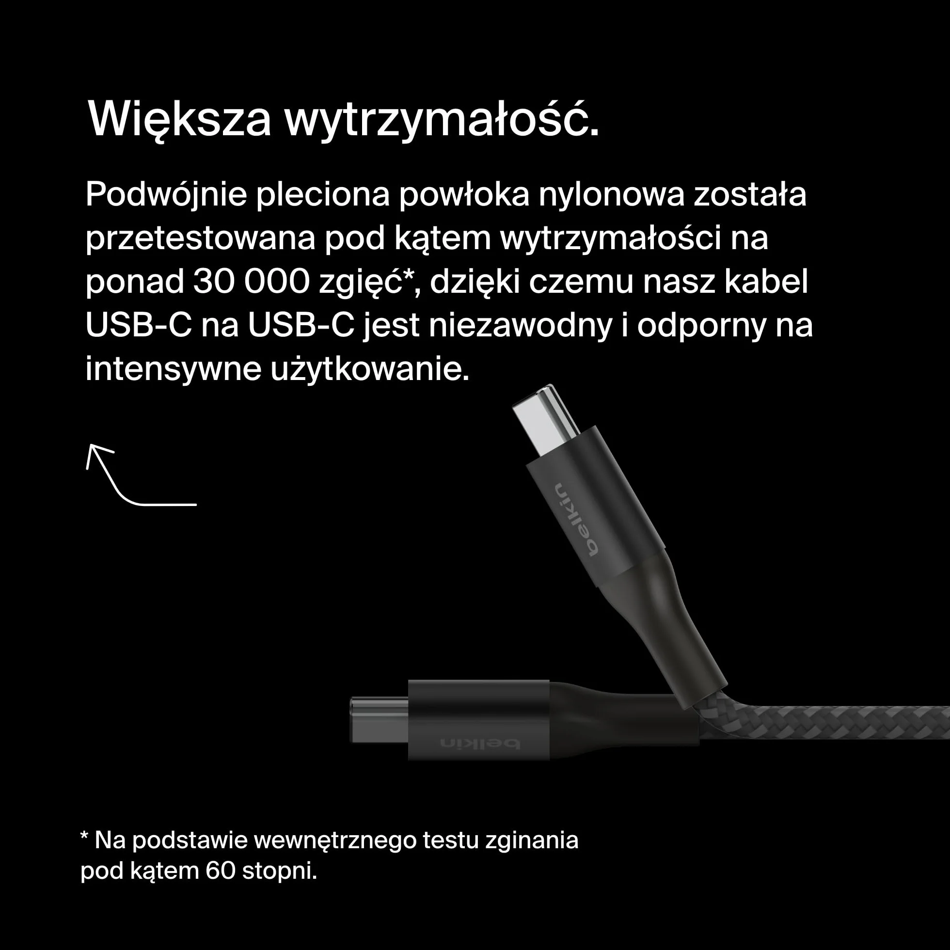 Belkin BoostCharge Kabel zasilania USB-C-USB-C, szybkie ładowanie Power Delivery 240 W, certyfikat USB-IF, zgodny z urządzeniami MacBook Pro, iPhone 15, Chromebook, Galaxy, iPad i innymi, 1 m, czarny