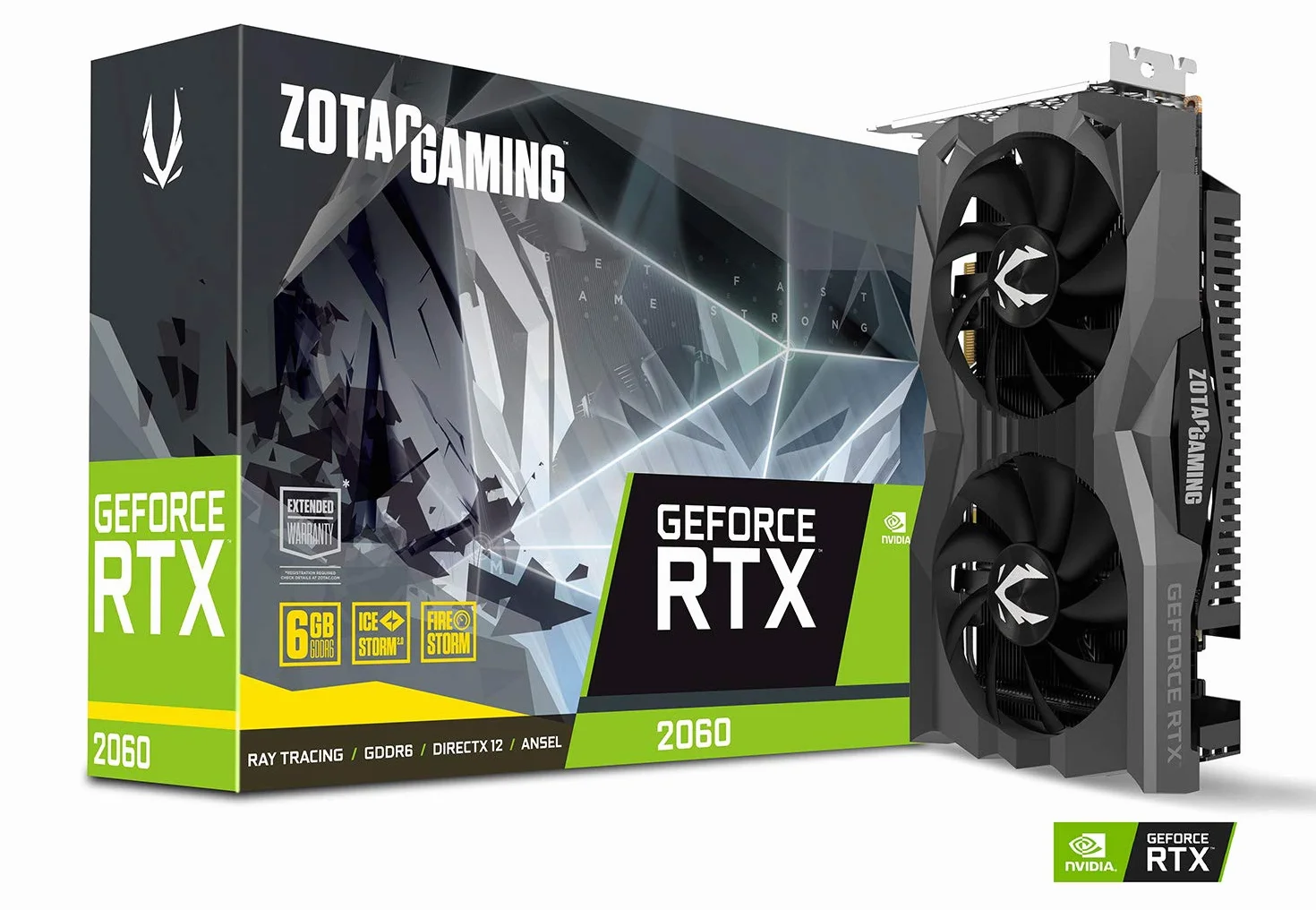 Zotac Gaming GeForce RTX 2060 6 GB GDDR6 192-bitowa karta graficzna, Super Compact, ZT-T20600H-10M