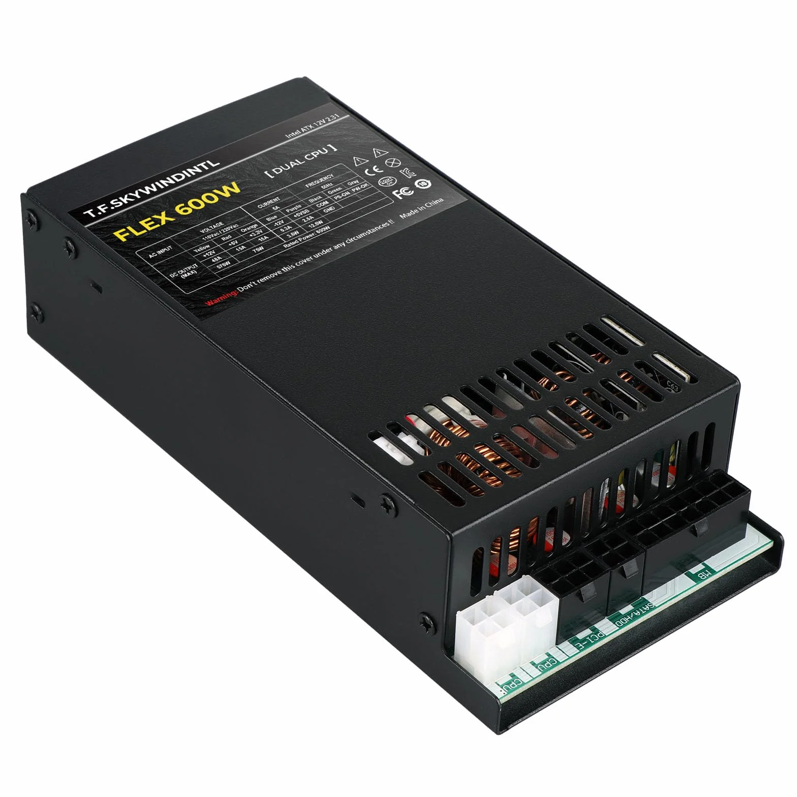 Elastyczny zasilacz 600 W pełni modułowy zasilacz 110/220 V podwójne złącze procesora Ultra cichy zasilacz do komputera PC serwera POS AIO system