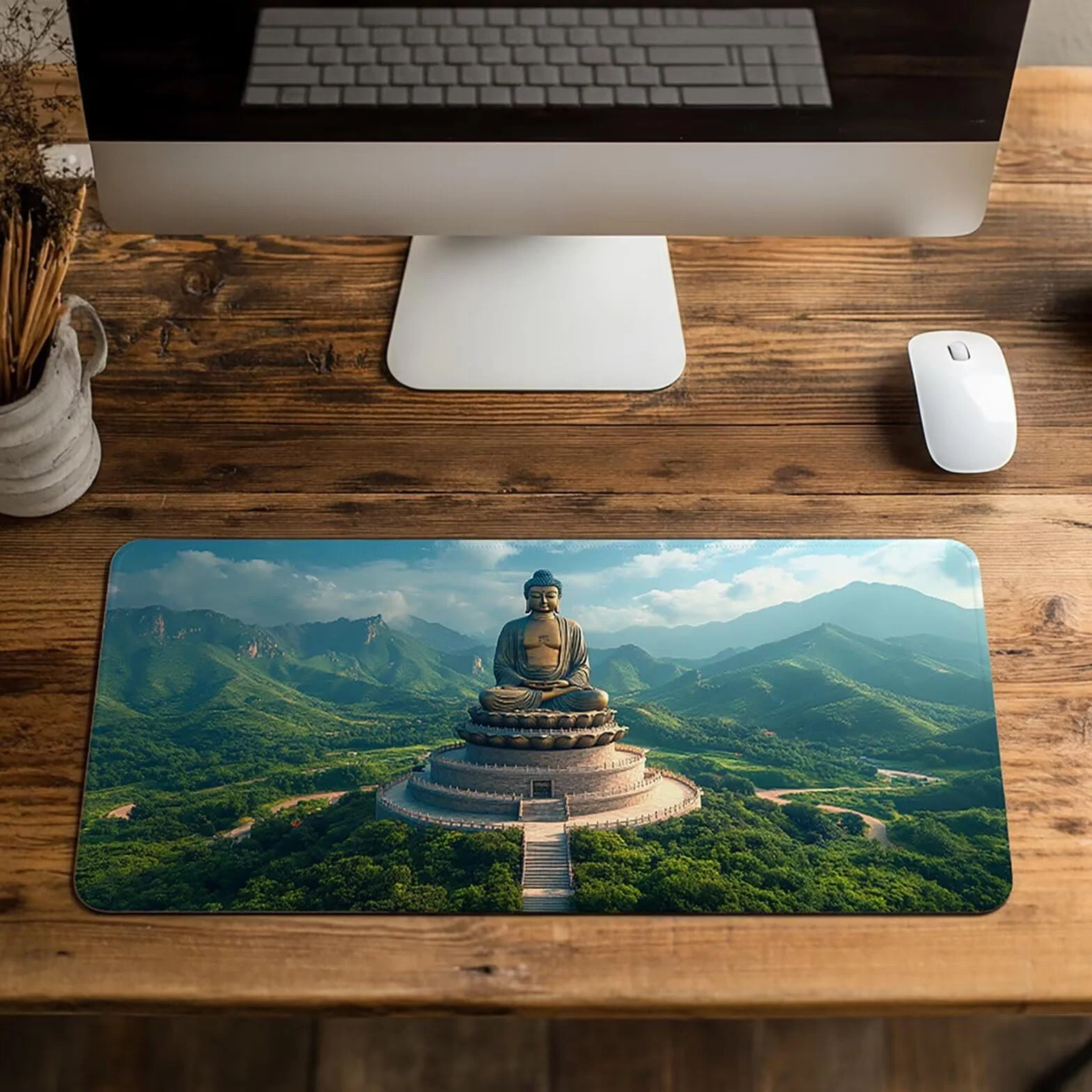 Podkładka pod mysz Zen XXL, 600 x 1400 x 3 mm, podkładka na biurko, wodoodporna, gamingowa, poprawia dokładność i prędkość, akcesoria do gier, laptop, biuro, prezent dla mężczyzn, FSBD-4253