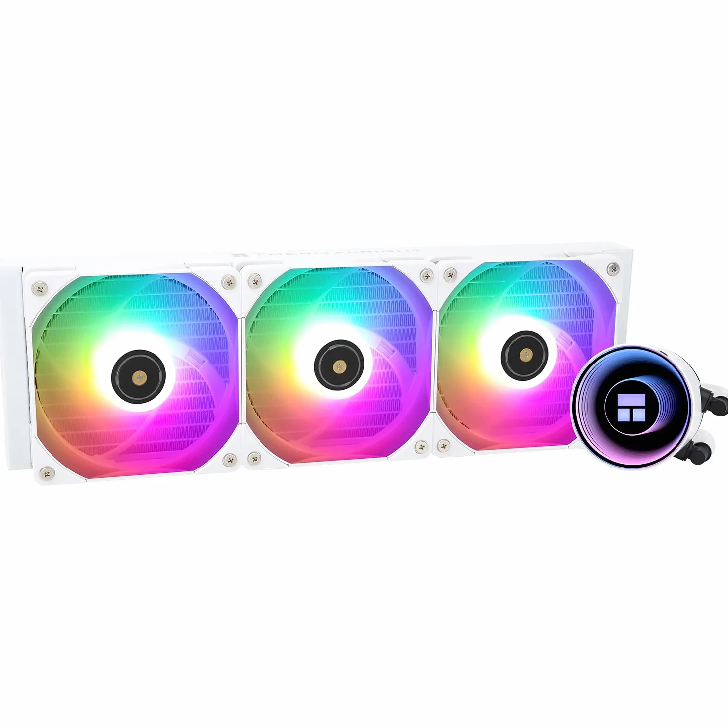 Thermalright Frozen Night 360 WHITE ARGB wodny system chłodzenia procesora 360 z 3 podwójnymi wentylatorami 120 mm PWM, S-FDB V2, pasuje do AMD/AM4, Intel LGA 1700/1150/1151/1200/2011/2066