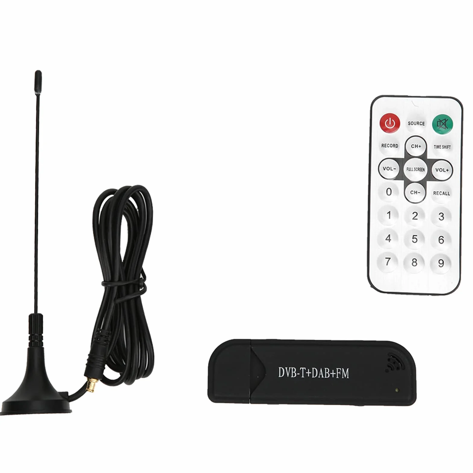 RTL2832U Klucz USB FM SDR Odbiornik Telewizji Cyfrowej z Tunerem do Nagrywania i Odtwarzania w Czasie Rzeczywistym