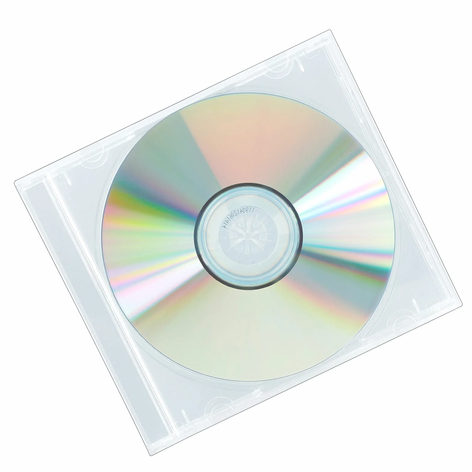 maxtek Nietłukące się etui na klejnoty PP, 10,4 mm, standardowe, jednodyskowe, przezroczyste etui na klejnoty CD z przezroczystą tacą, opakowanie 10 sztuk