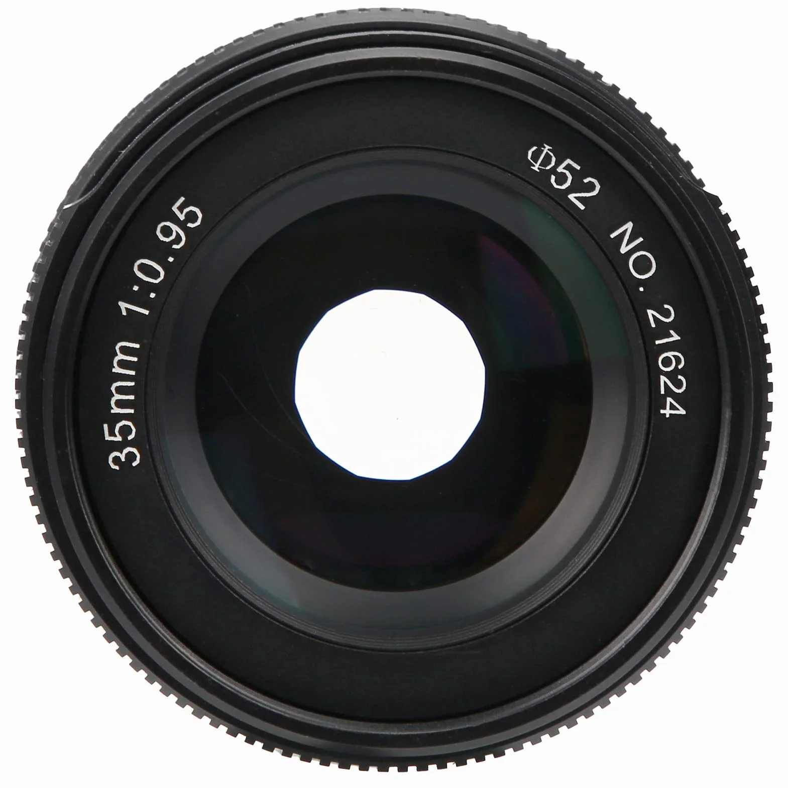 PUSOKEI Obiektyw Szerokokątny 35 Mm F0,95 z dużą przysłoną do Aparatu z Mocowaniem FX i 12 Listkami Przysłony do Portretów w Pomieszczeniach i na Zewnątrz