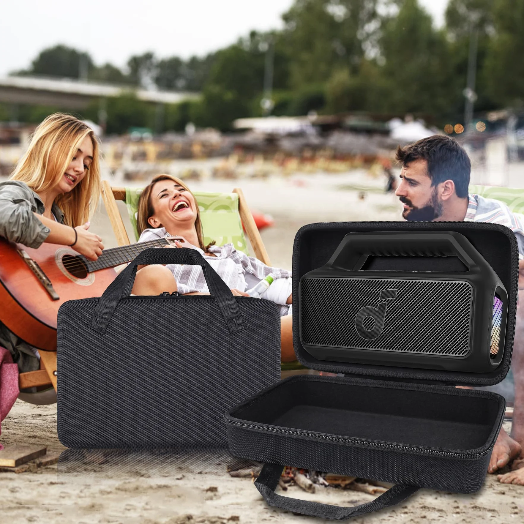 co2CREA Twarde etui podróżne do głośnika Bluetooth, tylko etui