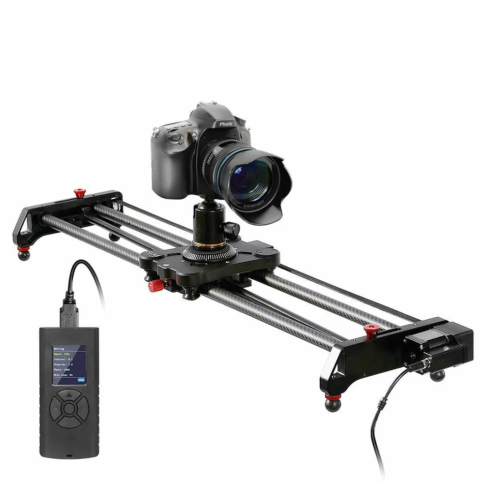 Slider kamera GVM "Track Dolly Slider", system szyn z napędem gazowym i gniazdami wideo Follow Focus Shot, panoramiczny 120°, 80 cm
