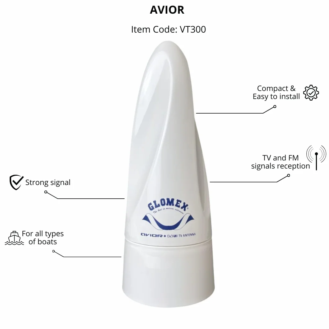 Nordwest-Funk VT300 Antena Telewizyjna, Biały, do 12 V DC