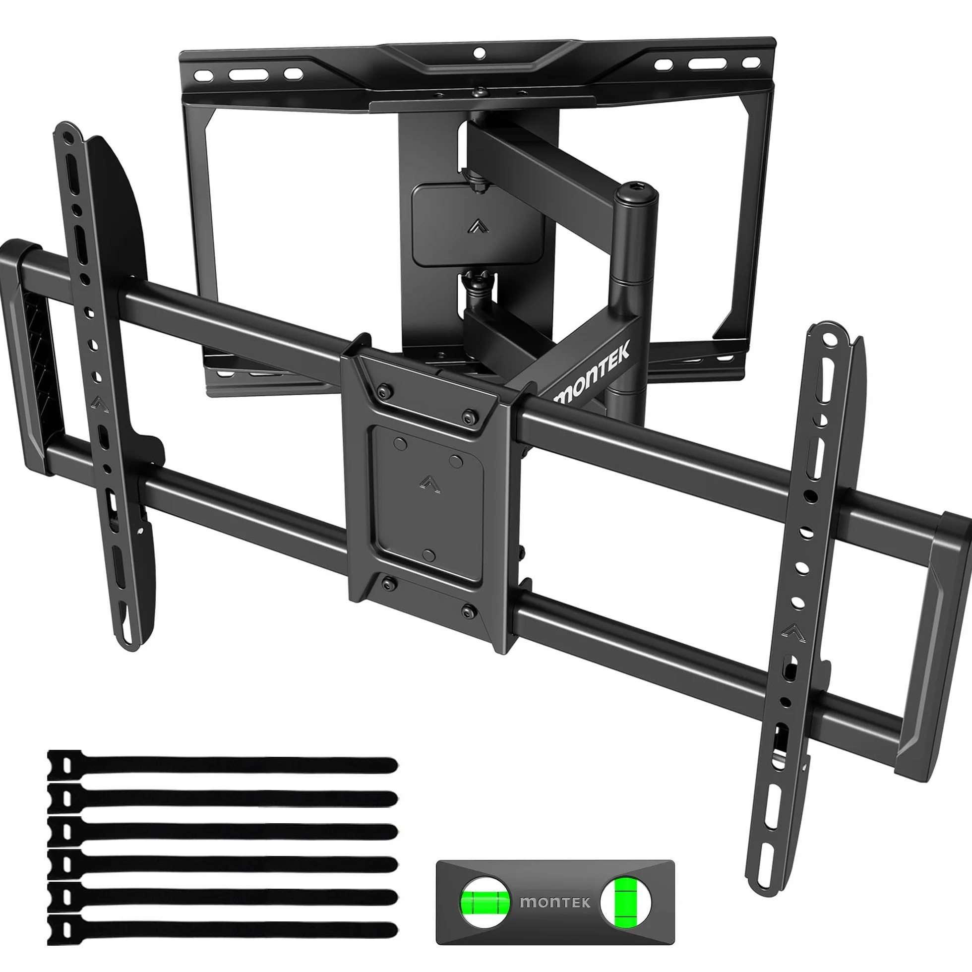 monTEK Uchwyt ścienny do telewizora 37-84", 50 kg, maks. VESA 600 x 400 mm | Beznarzędziowa pochylenie, obracany o 180° uchwyt ścienny telewizor, wysuw 428 mm, 4-krotna nośność, łatwy montaż